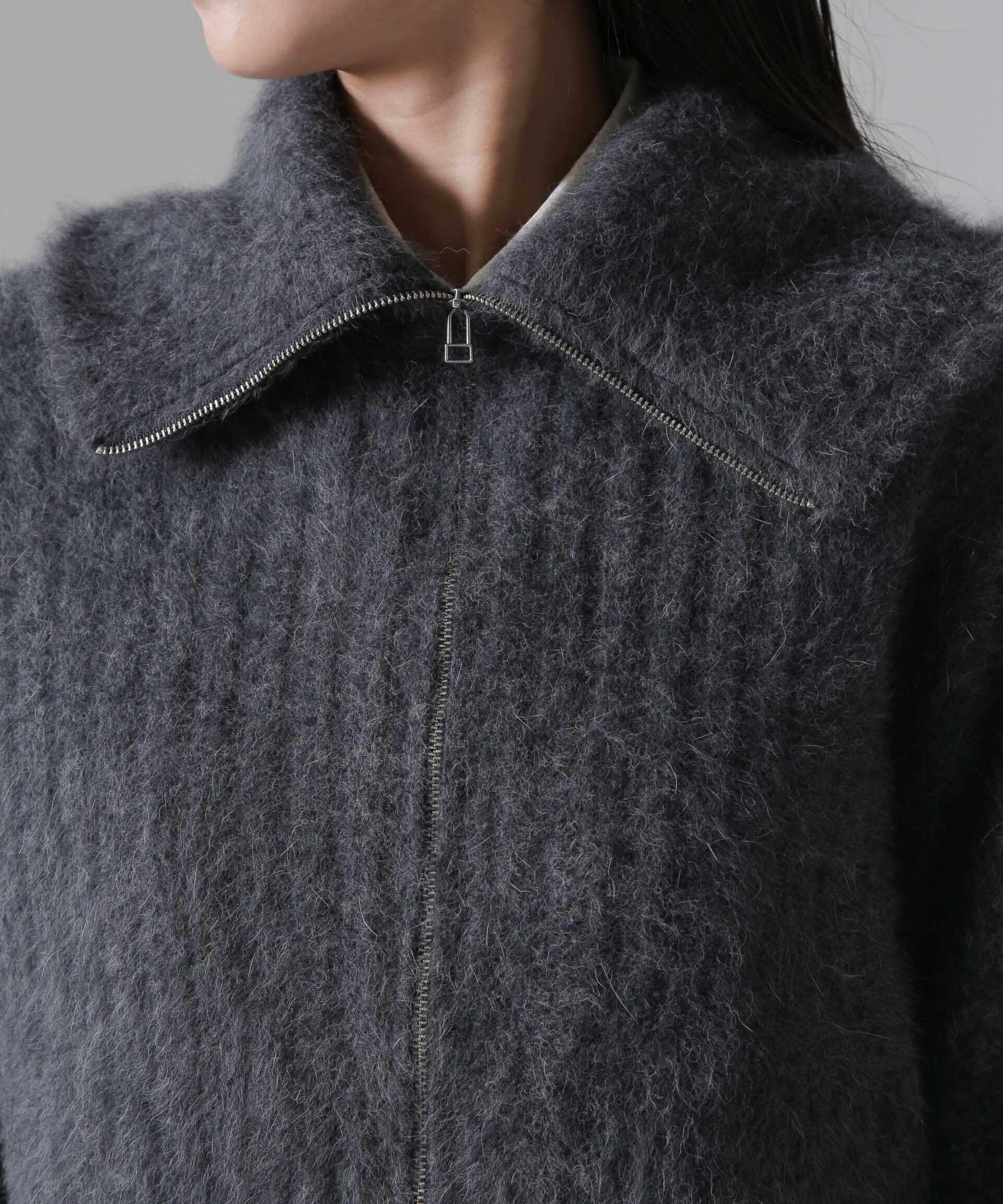 nano･universe「フォックスカシミヤショートジップカーディガン」|ニット・セーター|