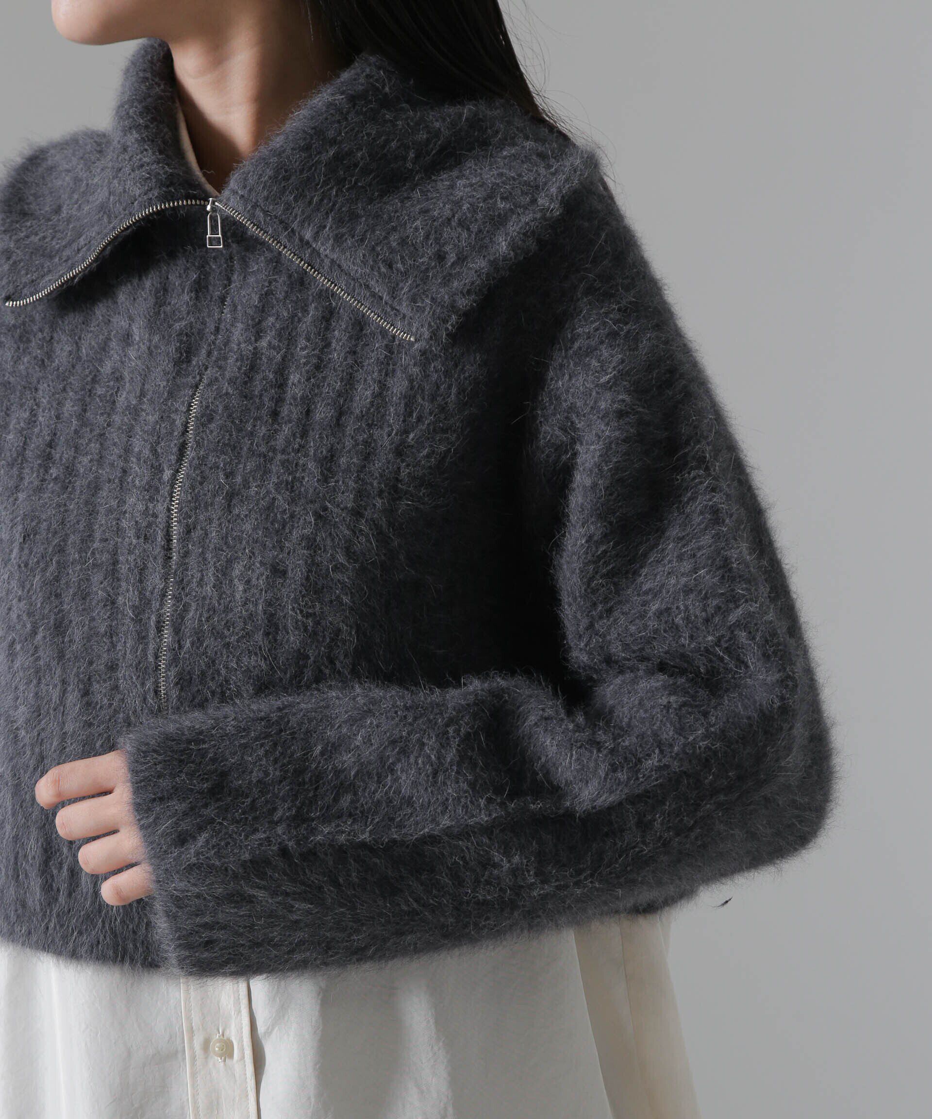 nano･universe「フォックスカシミヤショートジップカーディガン」|ニット・セーター|