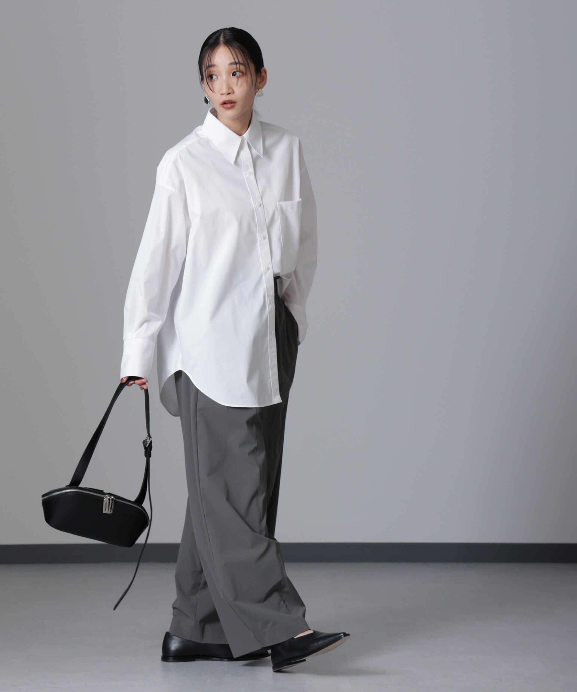 nano･universe「バッククロスオーバーシャツ」|シャツ・ブラウス|