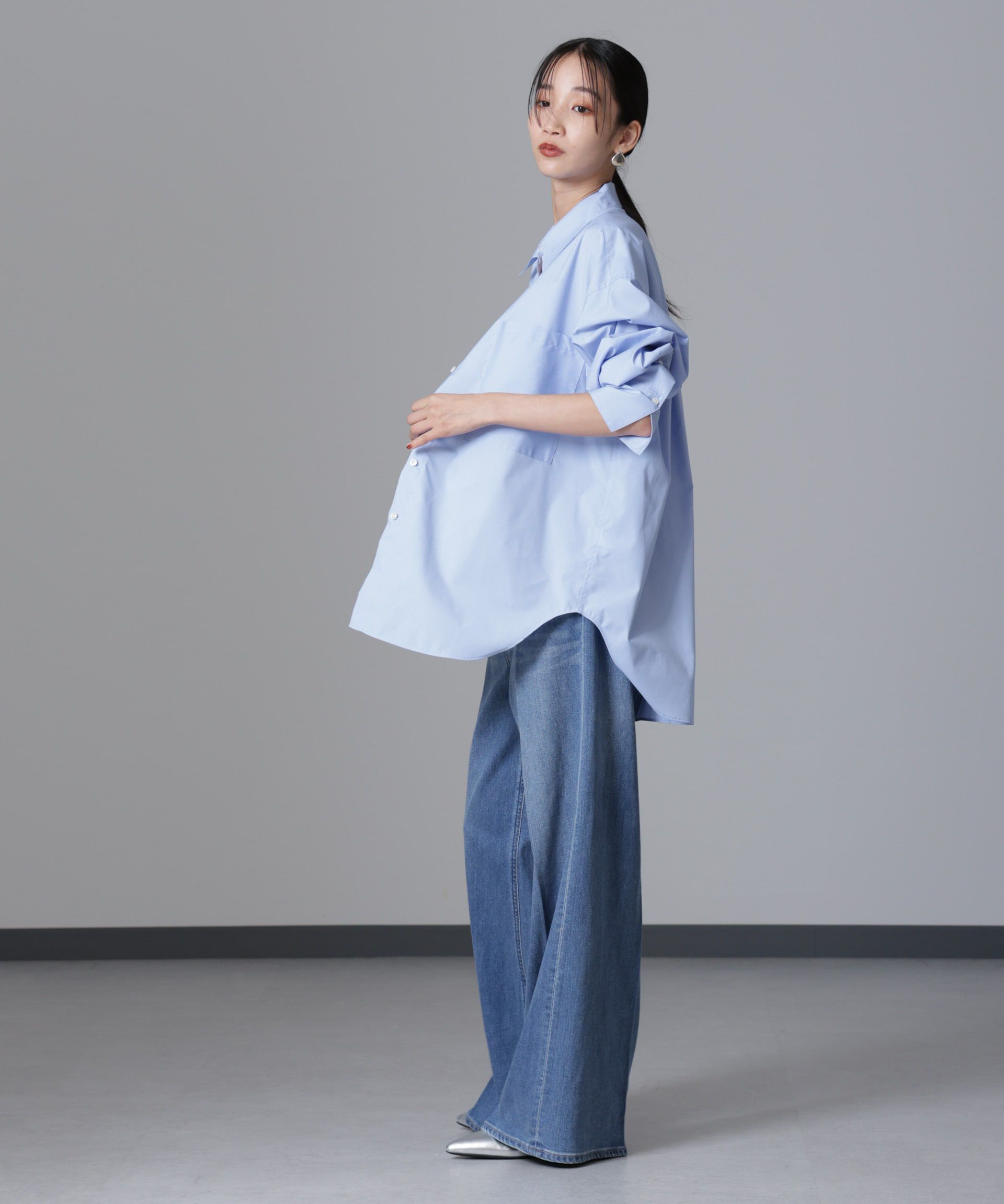 nano･universe「バッククロスオーバーシャツ」|シャツ・ブラウス|