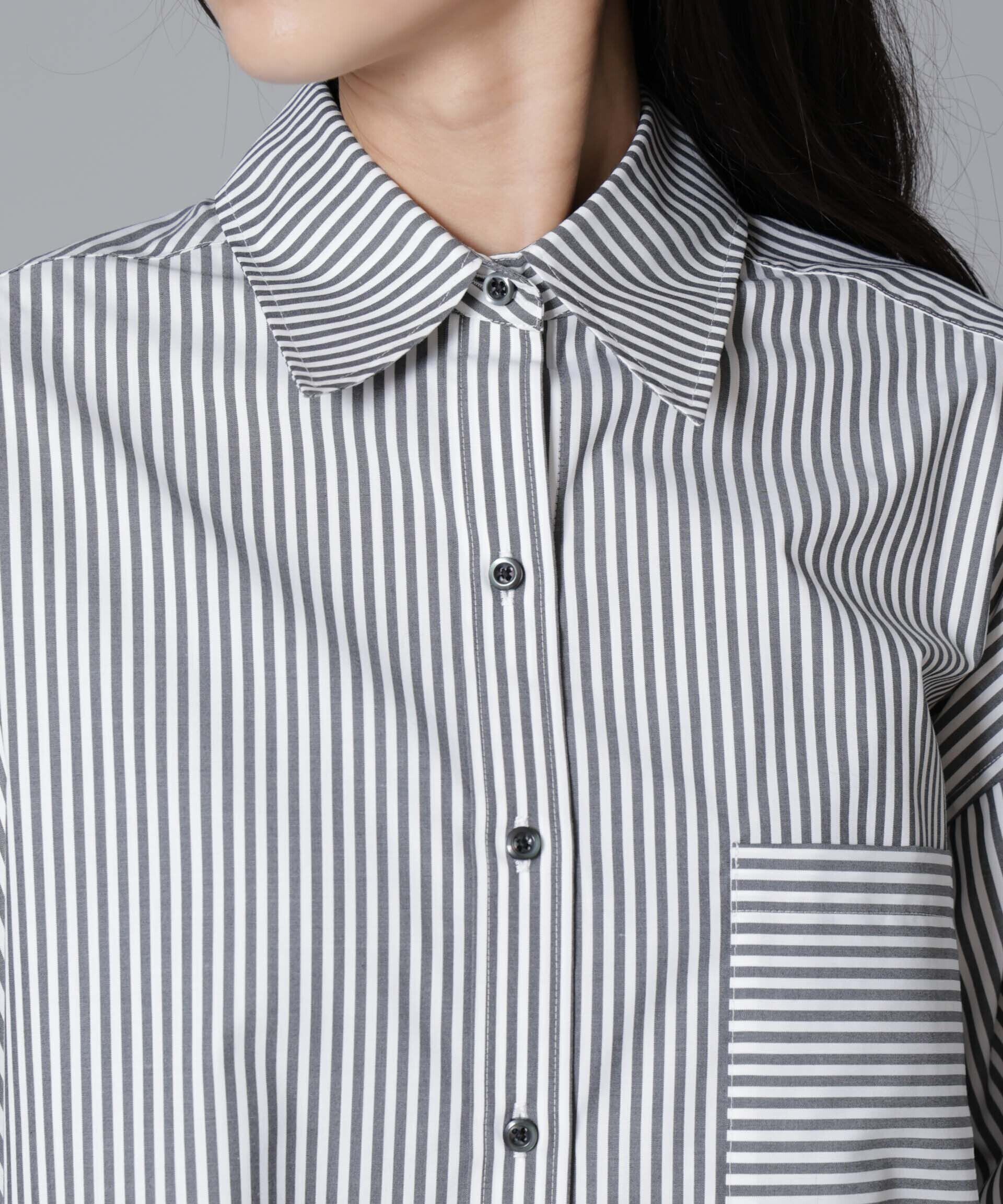 nano･universe「バッククロスオーバーシャツ」|シャツ・ブラウス|