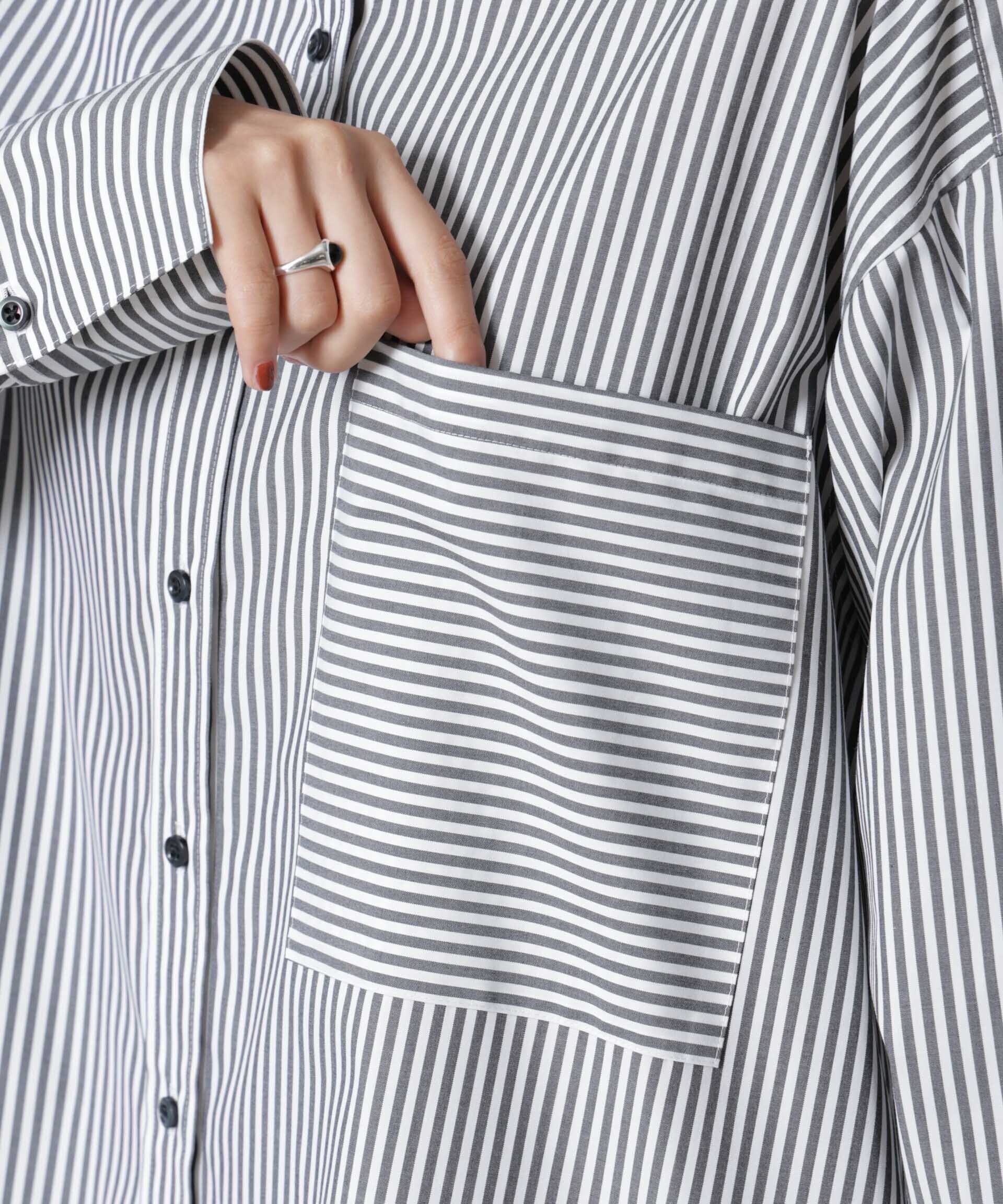 nano･universe「バッククロスオーバーシャツ」|シャツ・ブラウス|