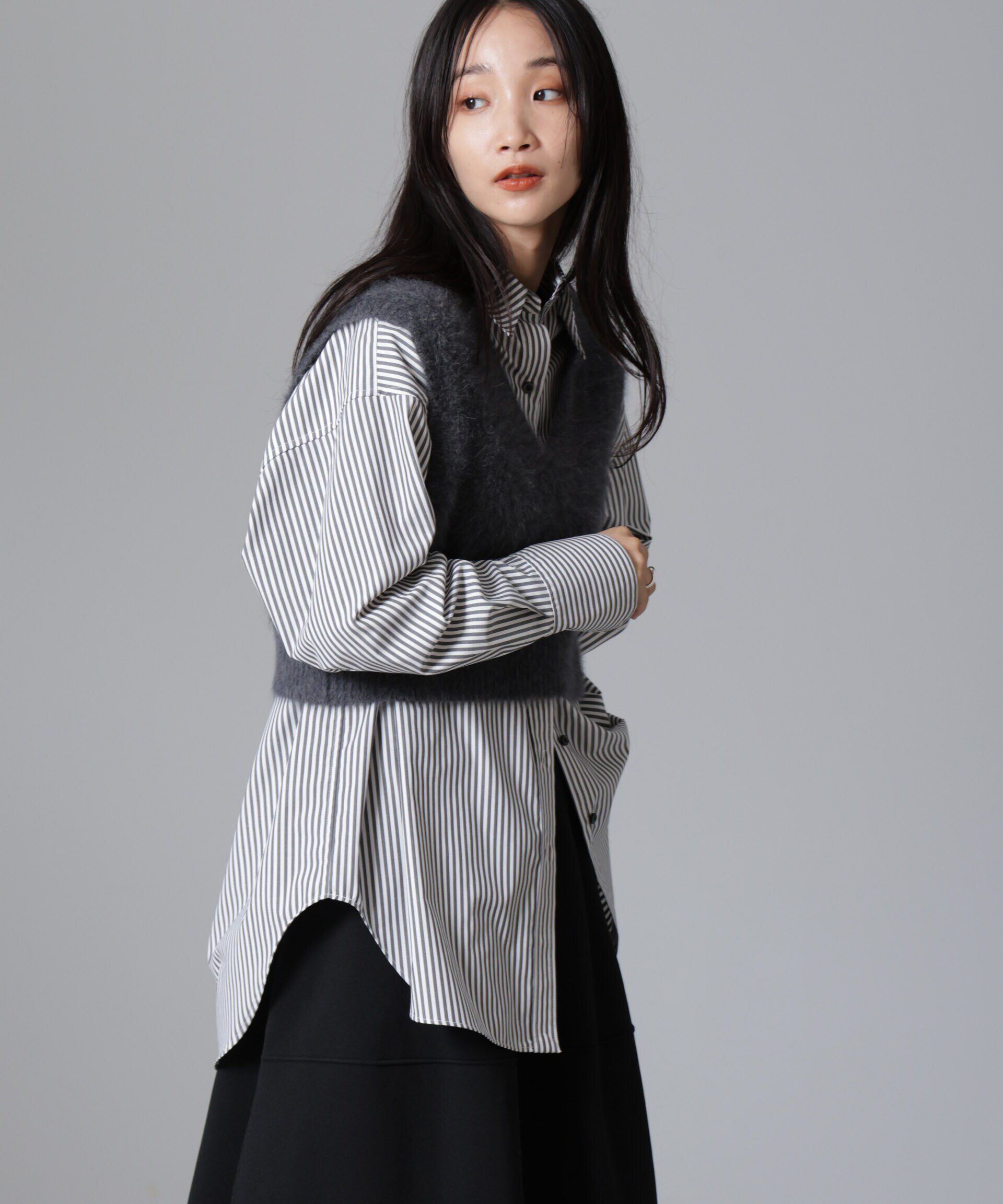 nano･universe「バッククロスオーバーシャツ」|シャツ・ブラウス|