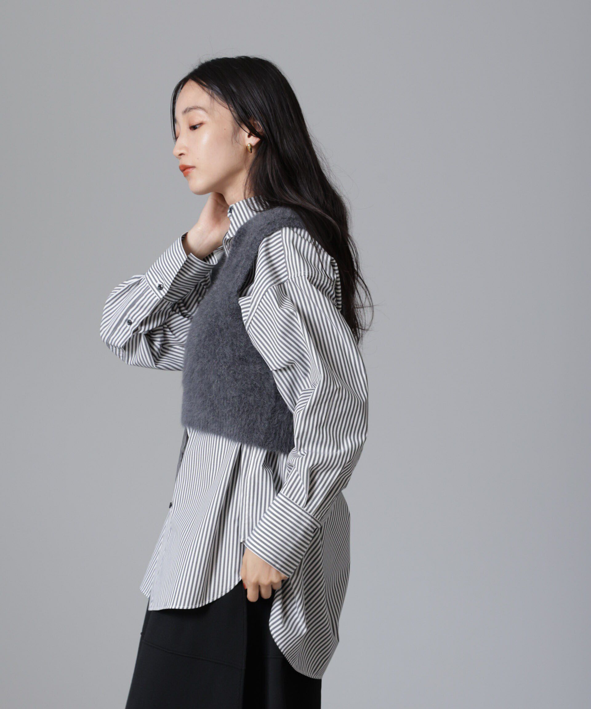 nano･universe「バッククロスオーバーシャツ」|シャツ・ブラウス|