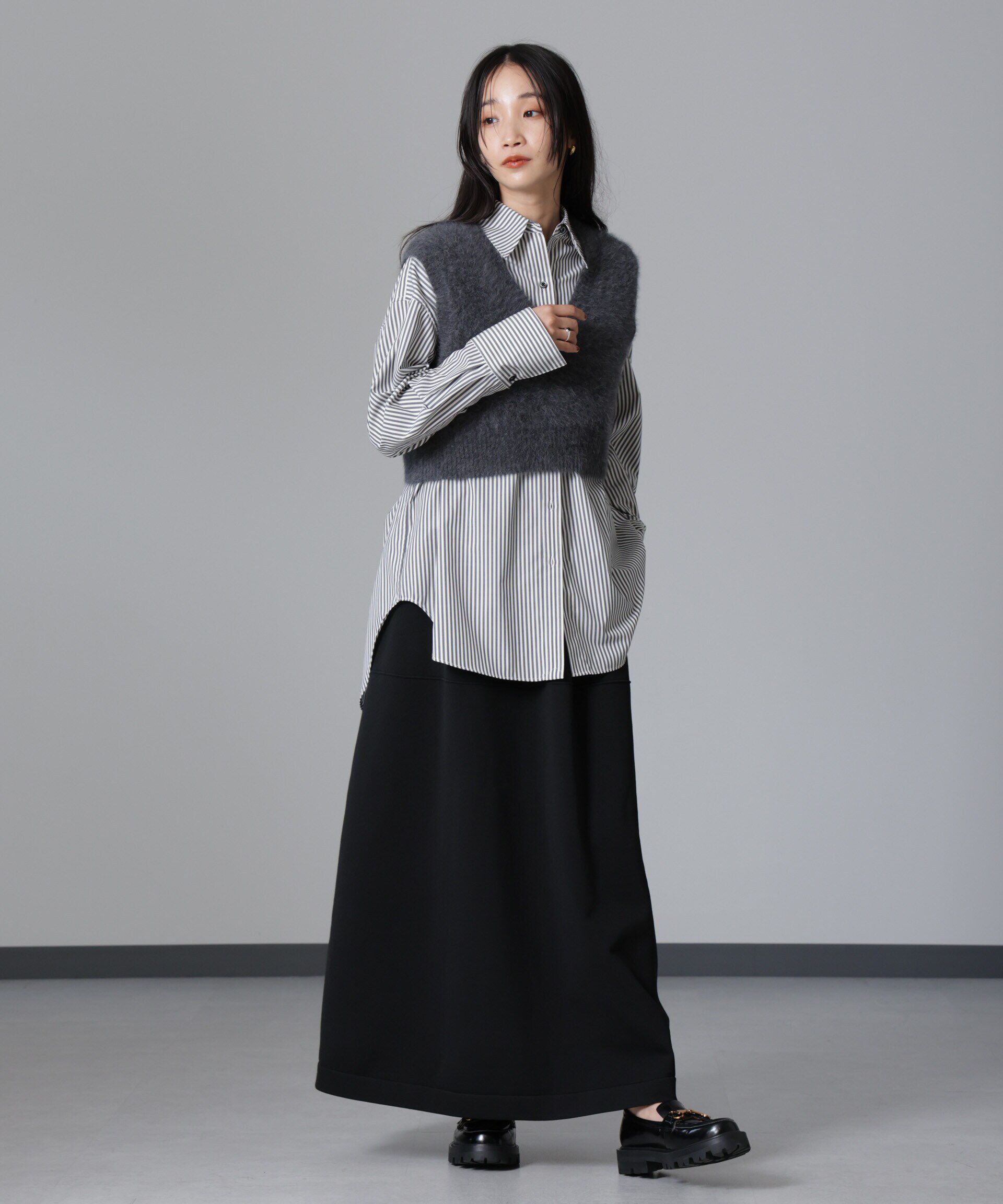 nano･universe「バッククロスオーバーシャツ」|シャツ・ブラウス|