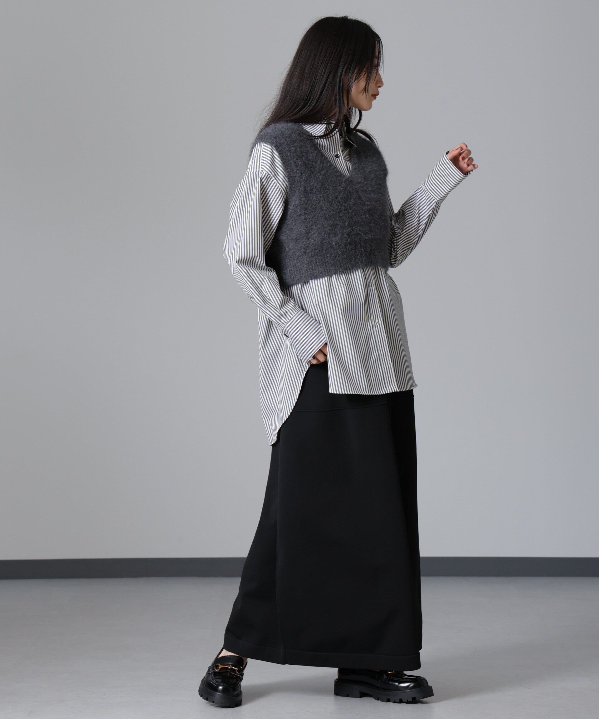 nano･universe「バッククロスオーバーシャツ」|シャツ・ブラウス|