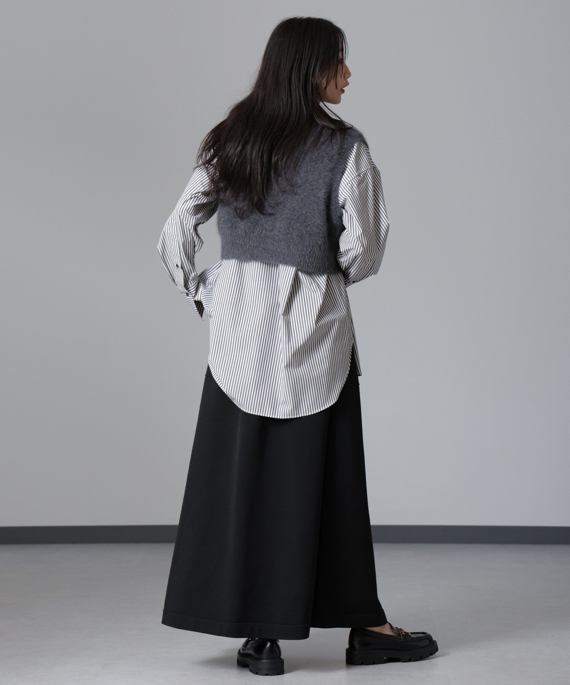 nano･universe「バッククロスオーバーシャツ」|シャツ・ブラウス|