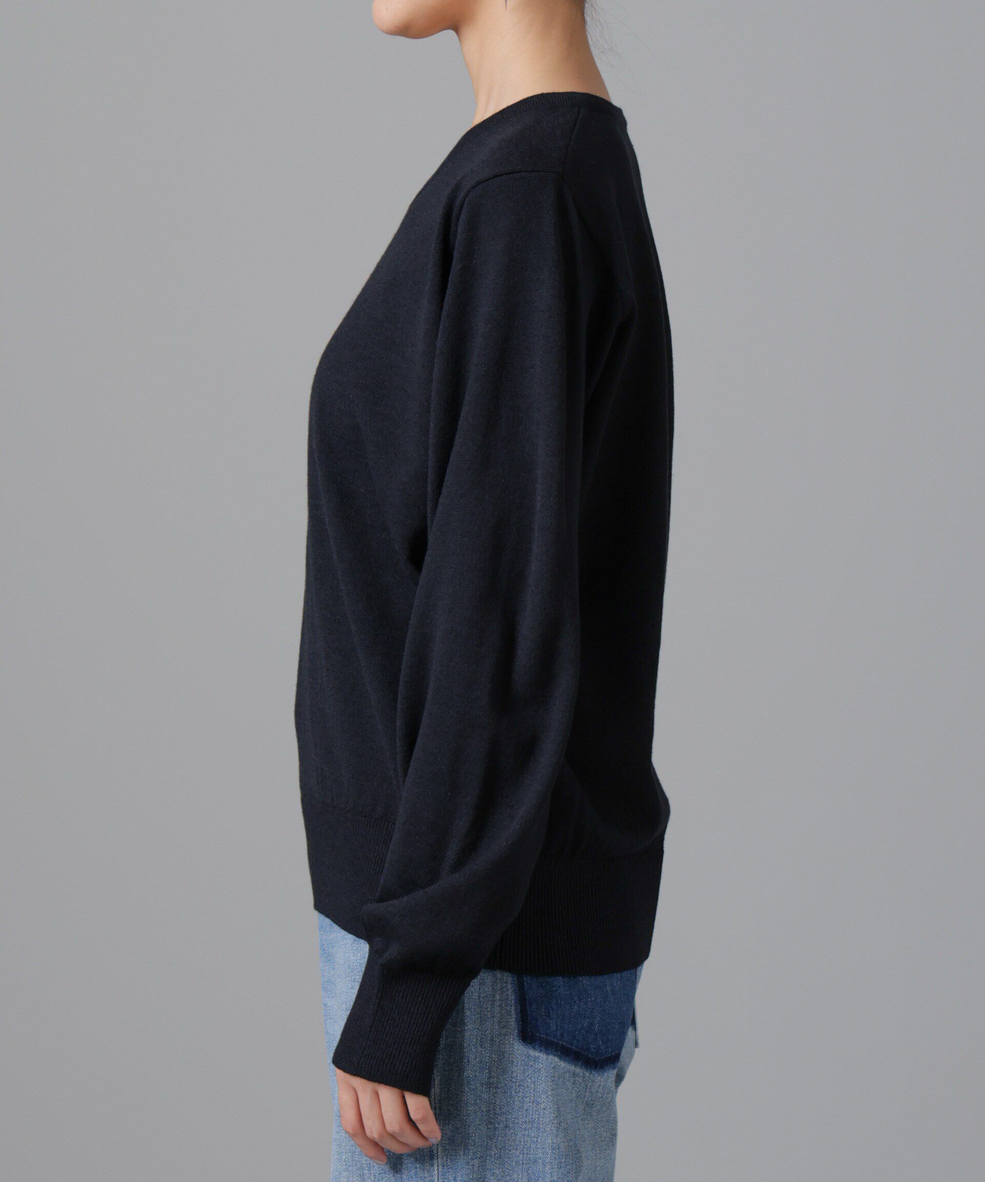 nano･universe「静電気防止 Vネックプルオーバーニット」|ニット・セーター|