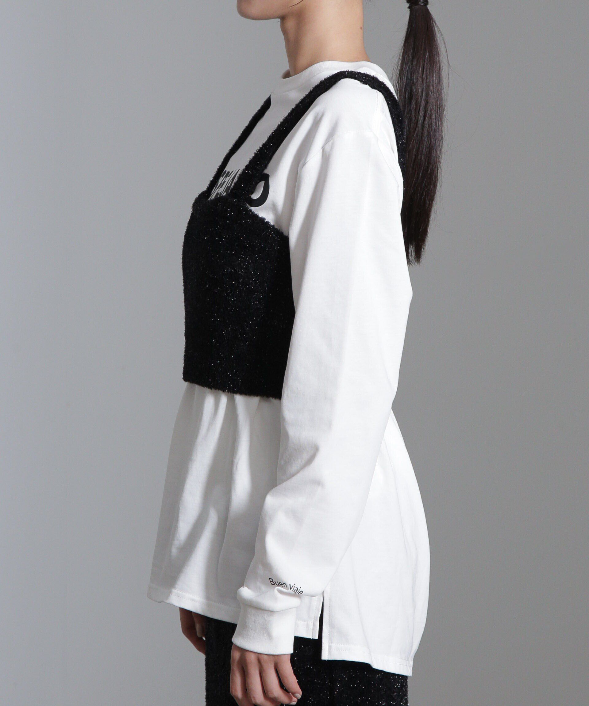 nano･universe「ラメシャギーニットビスチェ(セットアップ可)」|ニット・セーター|