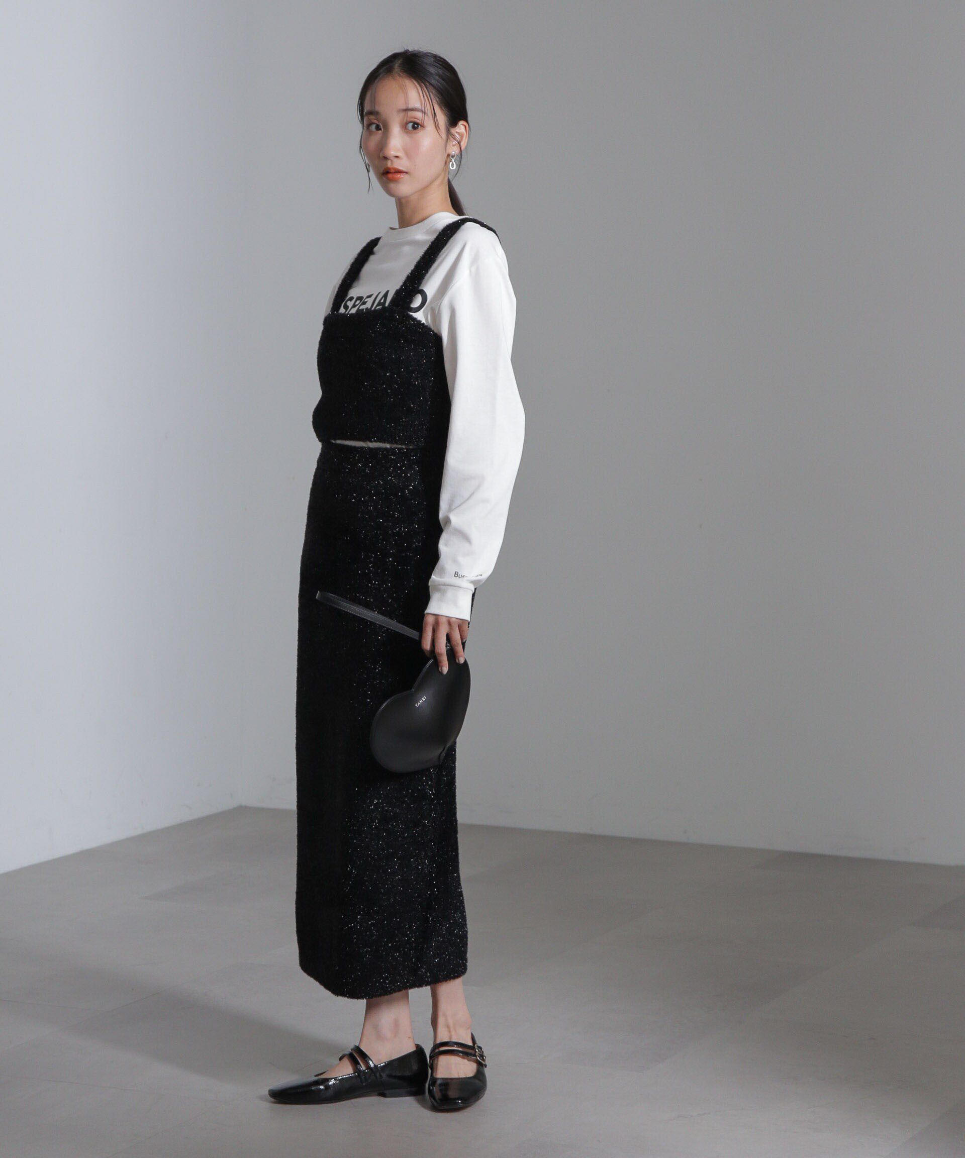 nano･universe「ラメシャギーニットビスチェ(セットアップ可)」|ニット・セーター|