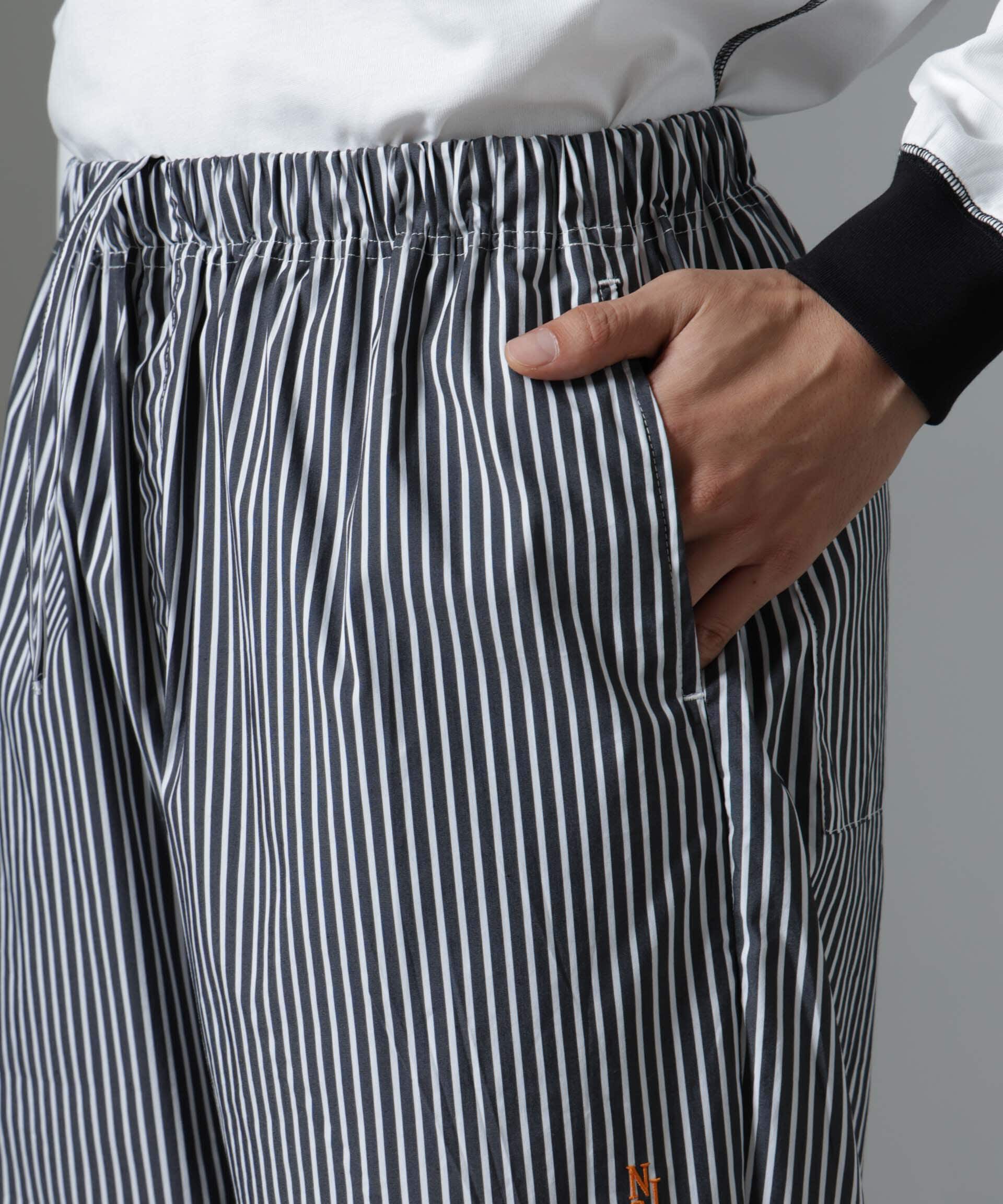 nano･universe「｢NJ/CLUB｣HOMESTOCK ストライプパンツ」|チノ|