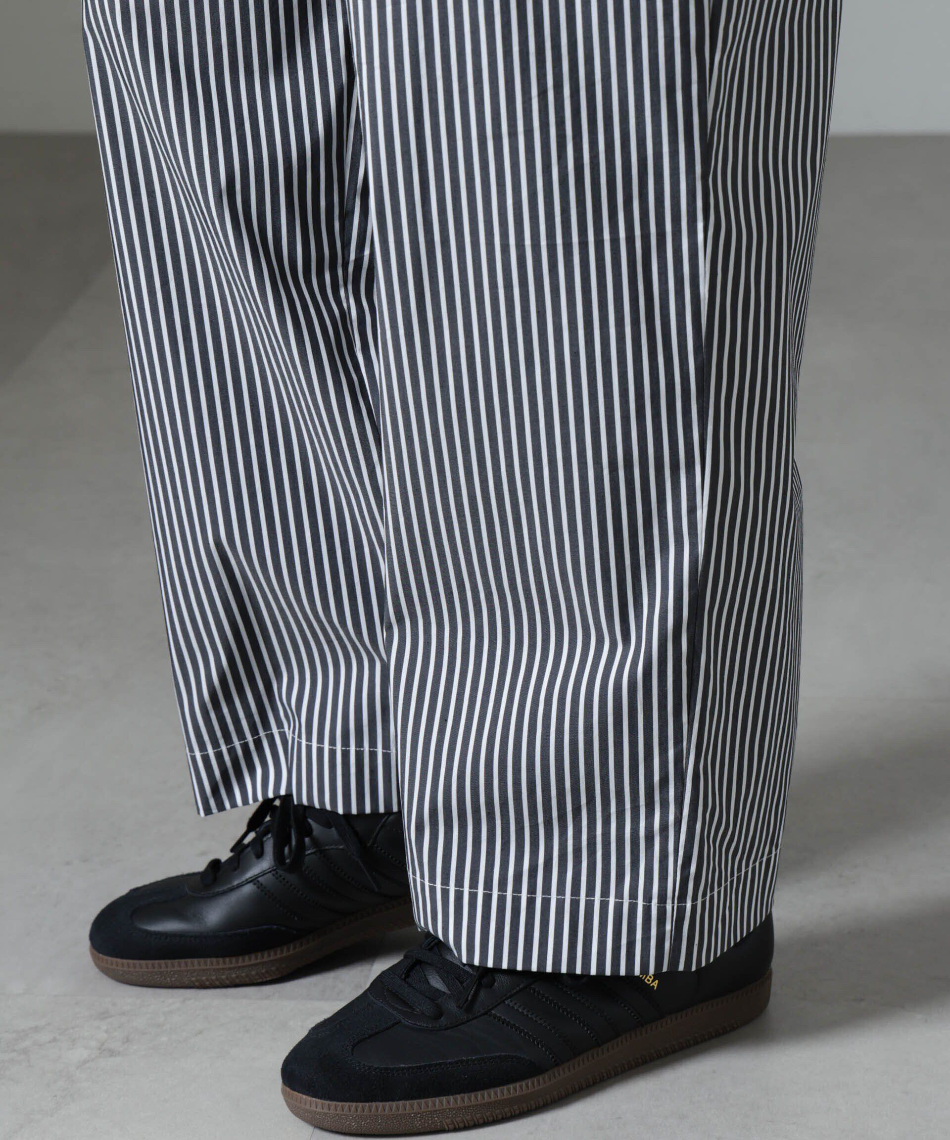 nano･universe「｢NJ/CLUB｣HOMESTOCK ストライプパンツ」|チノ|