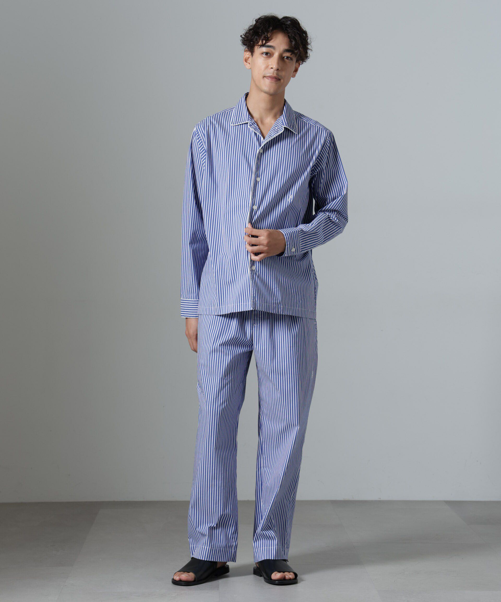 nano･universe「｢NJ/CLUB｣HOMESTOCK ストライプパンツ」|チノ|