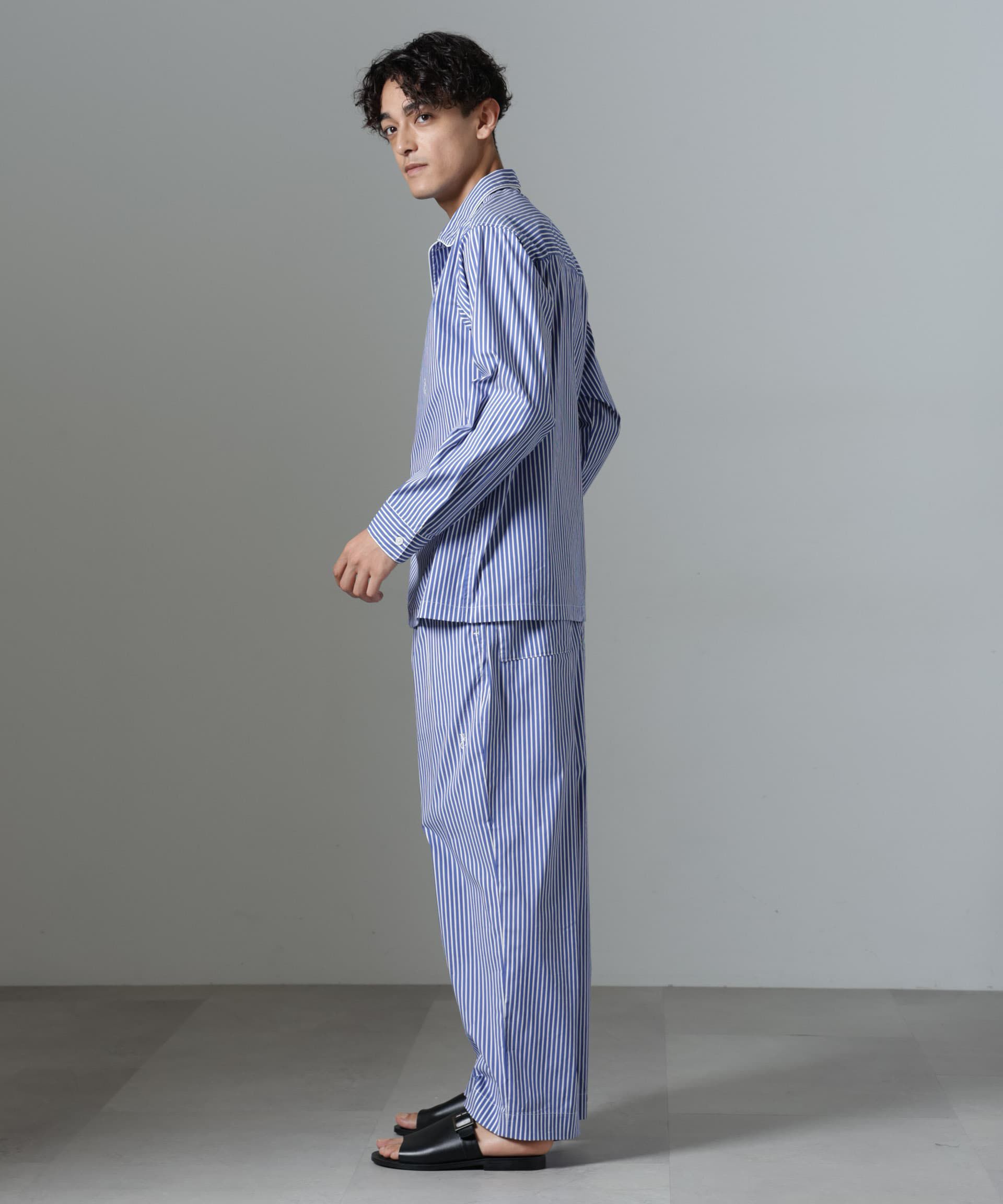 nano･universe「｢NJ/CLUB｣HOMESTOCK ストライプパンツ」|チノ|