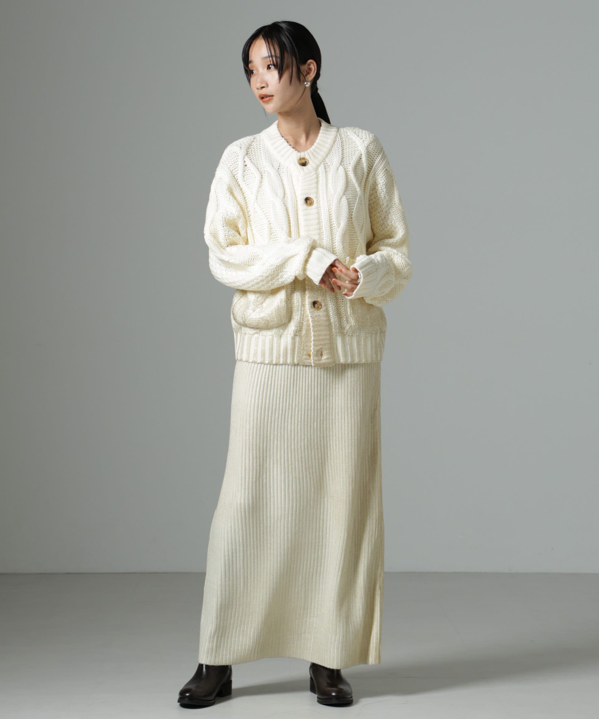 nano･universe「LOGAN/Foil カーディガン」|ニット・セーター|