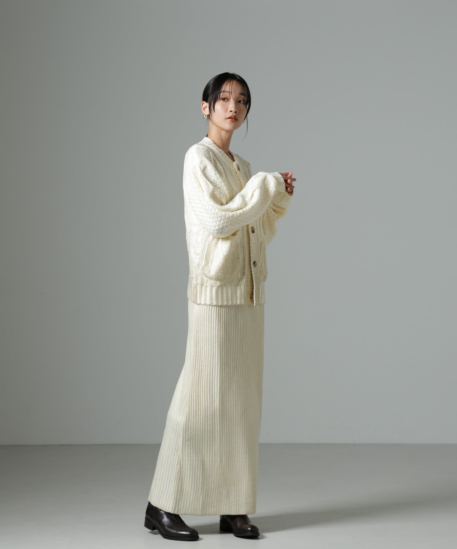 nano･universe「LOGAN/Foil カーディガン」|ニット・セーター|