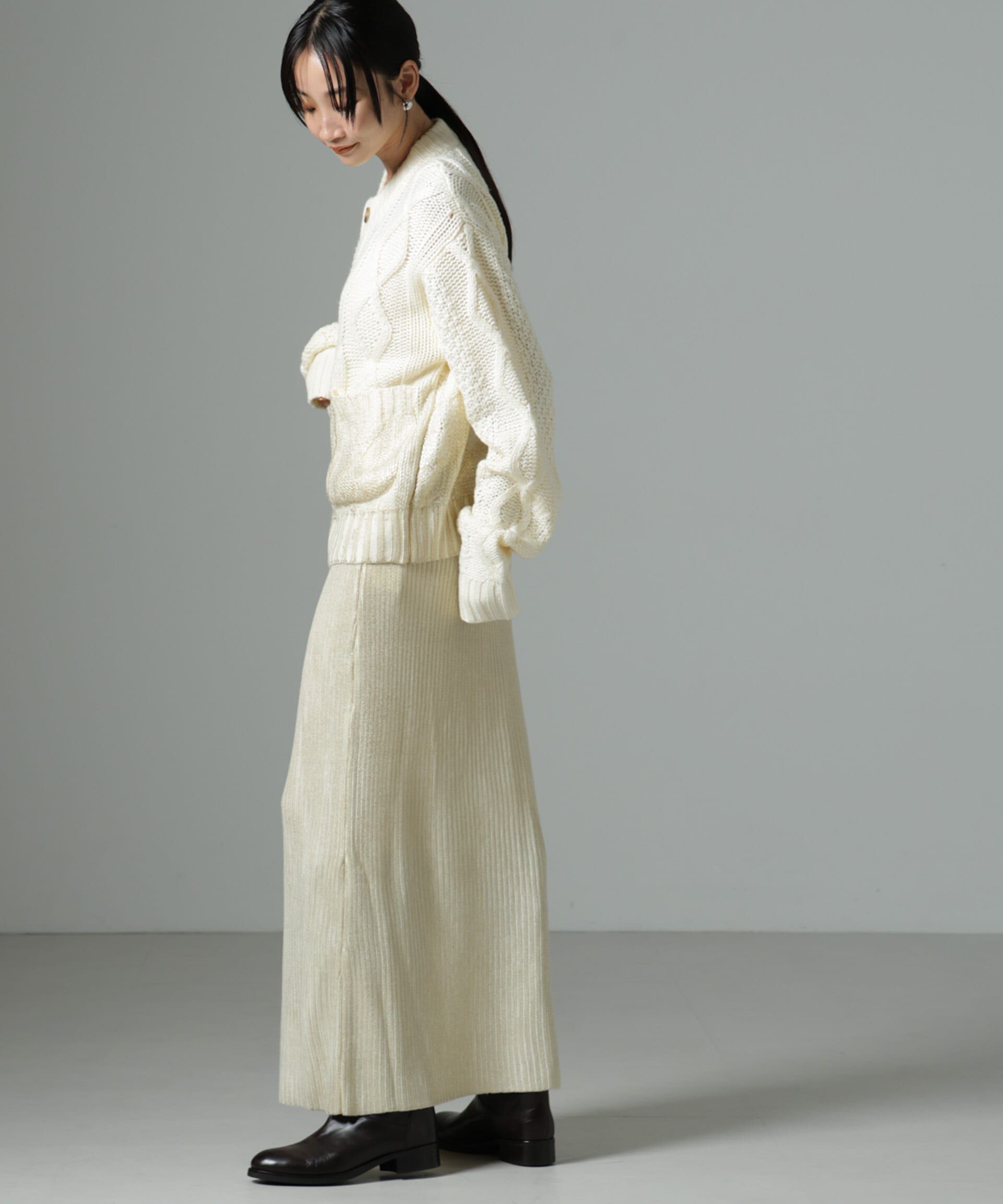 nano･universe「LOGAN/Foil カーディガン」|ニット・セーター|