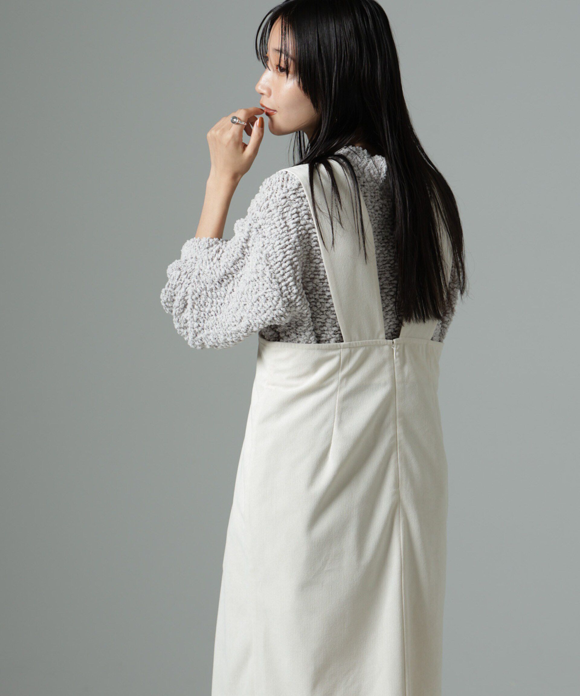 nano･universe「スラブテープボトルネックニット」|ニット・セーター|