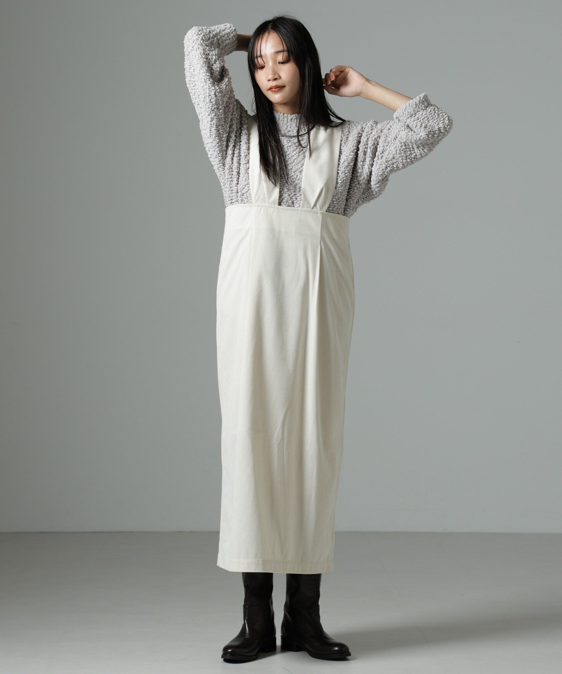 nano･universe「スラブテープボトルネックニット」|ニット・セーター|