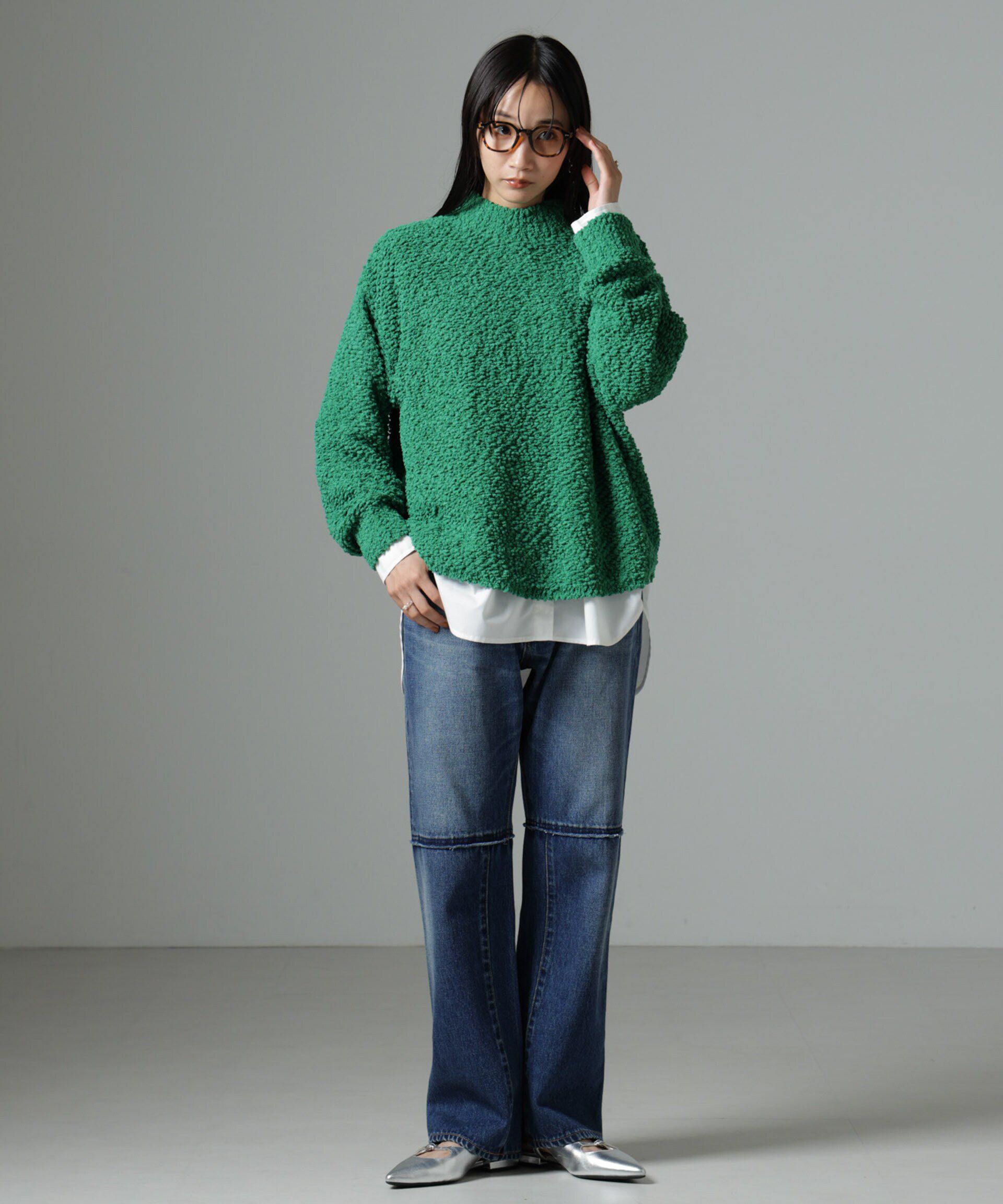 nano･universe「スラブテープボトルネックニット」|ニット・セーター|