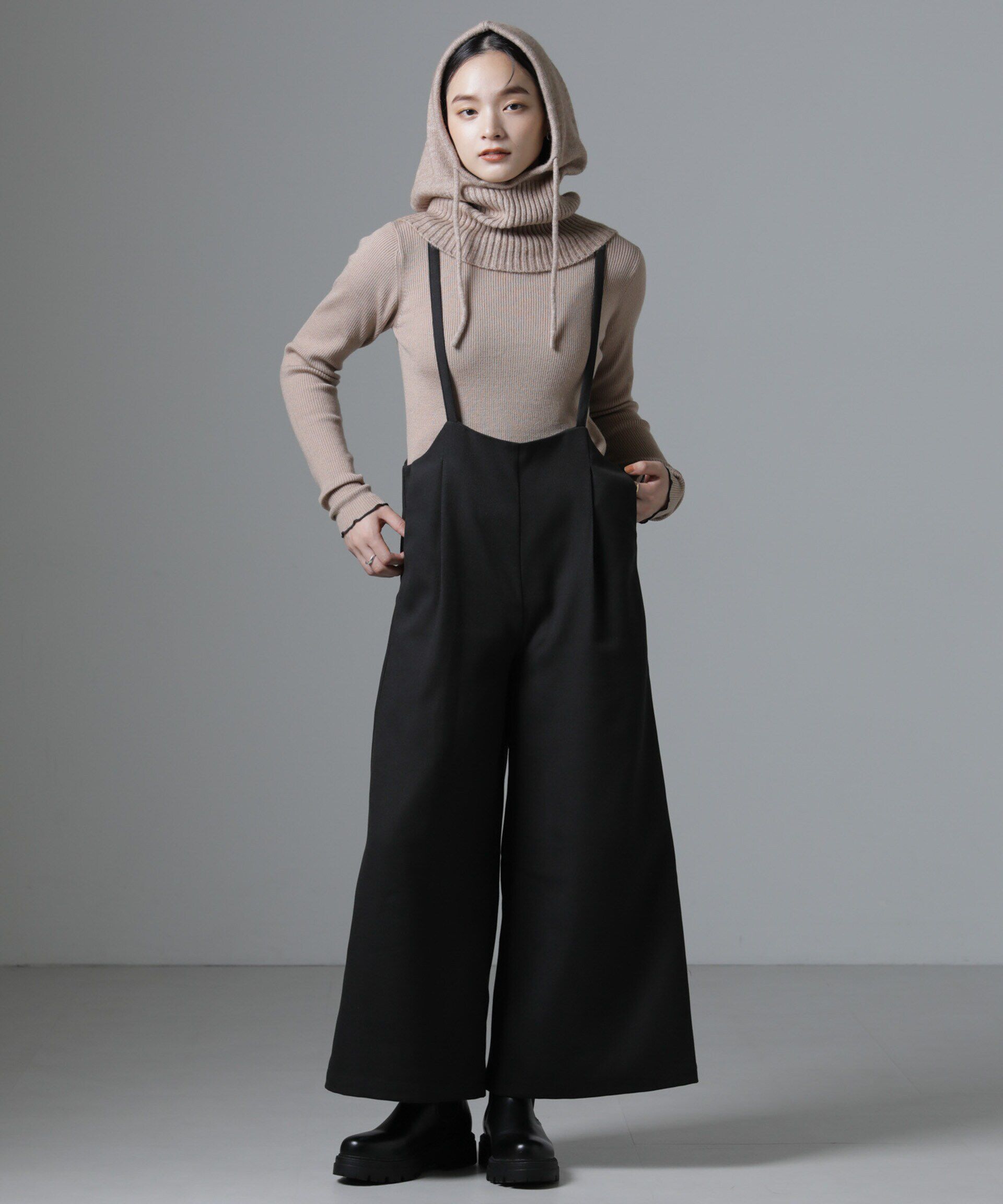 nano･universe「サロペットワイドパンツ（セットアップ可）」|ワンピース|