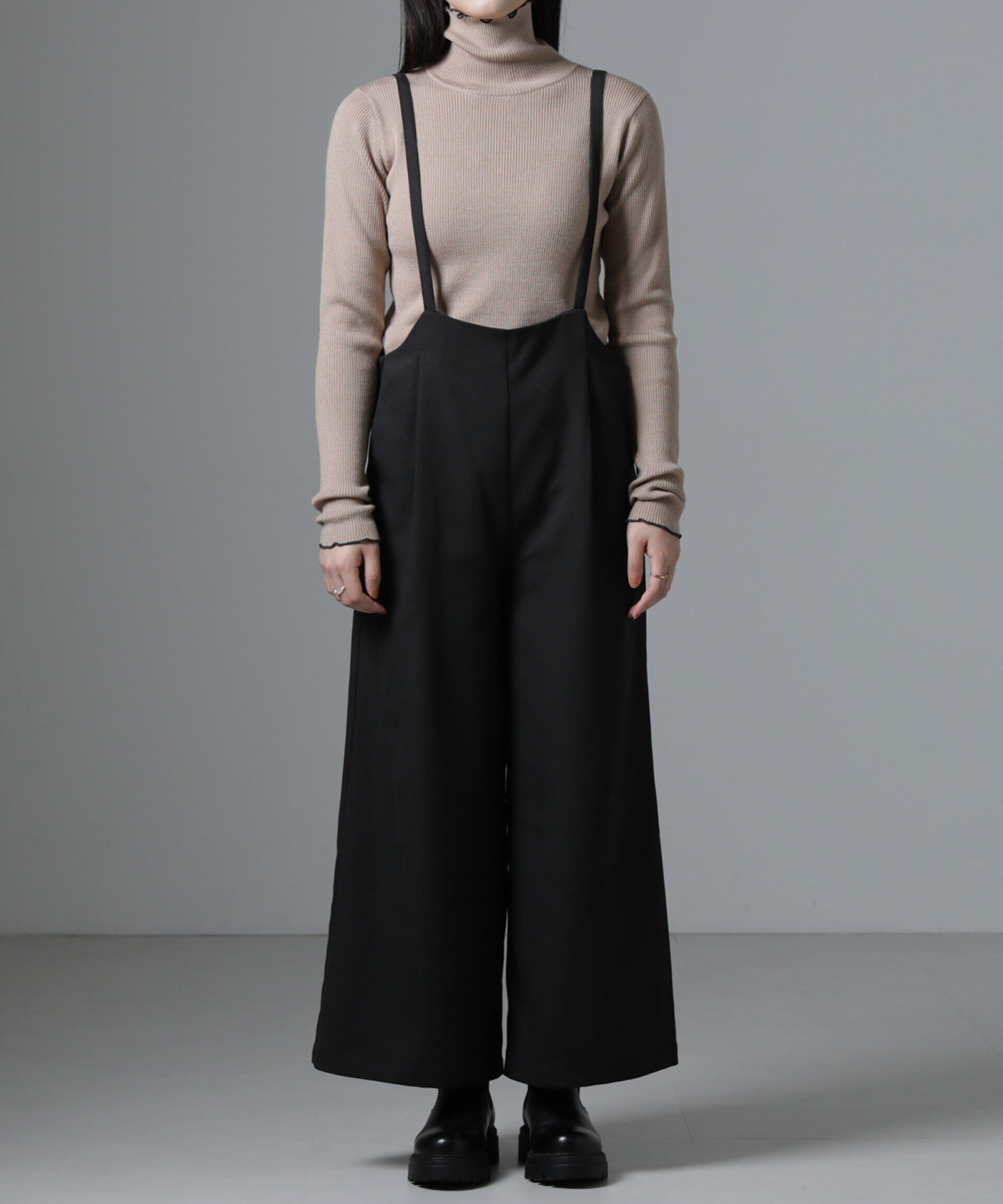 nano･universe「サロペットワイドパンツ（セットアップ可）」|ワンピース|