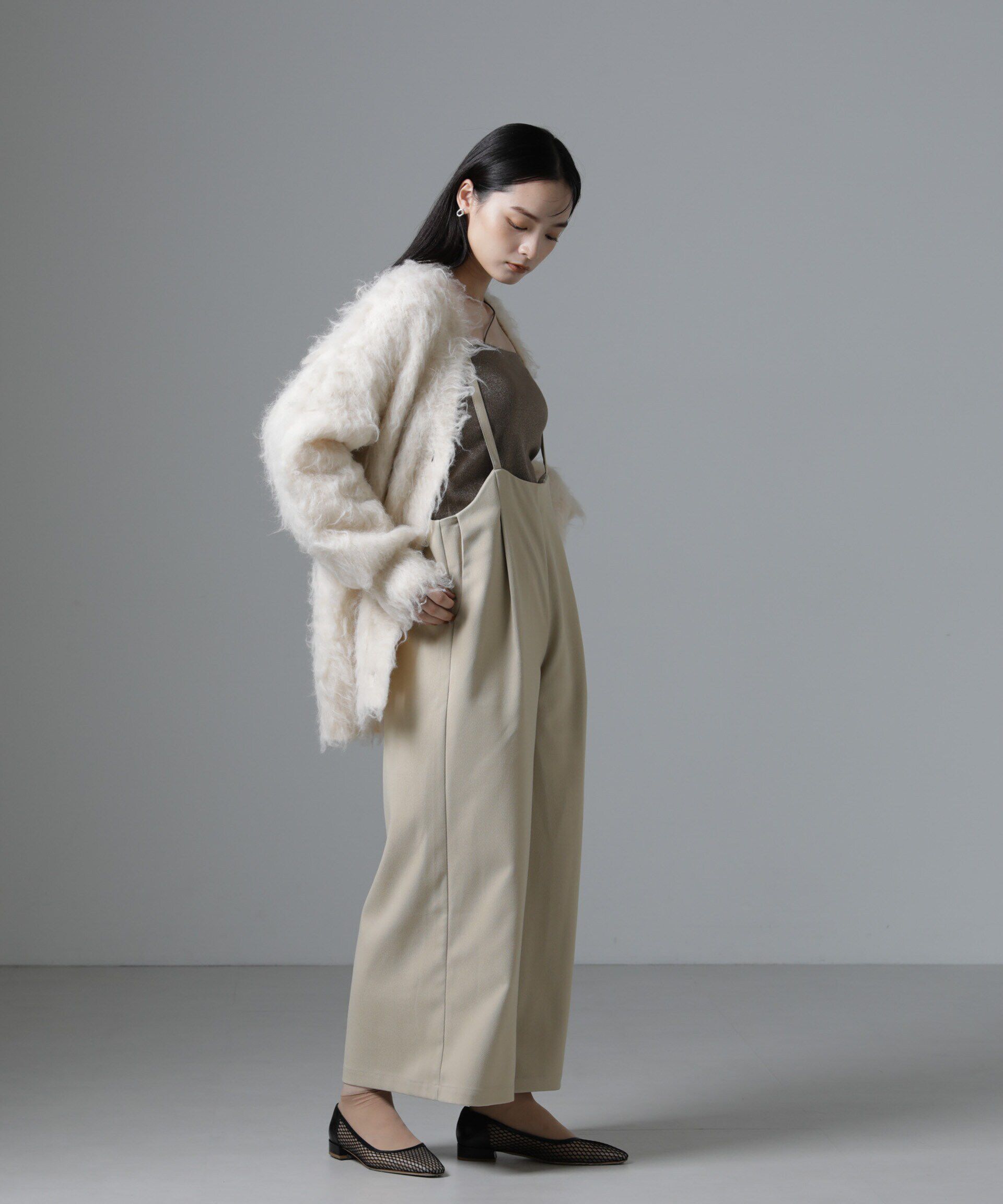 nano･universe「サロペットワイドパンツ（セットアップ可）」|ワンピース|