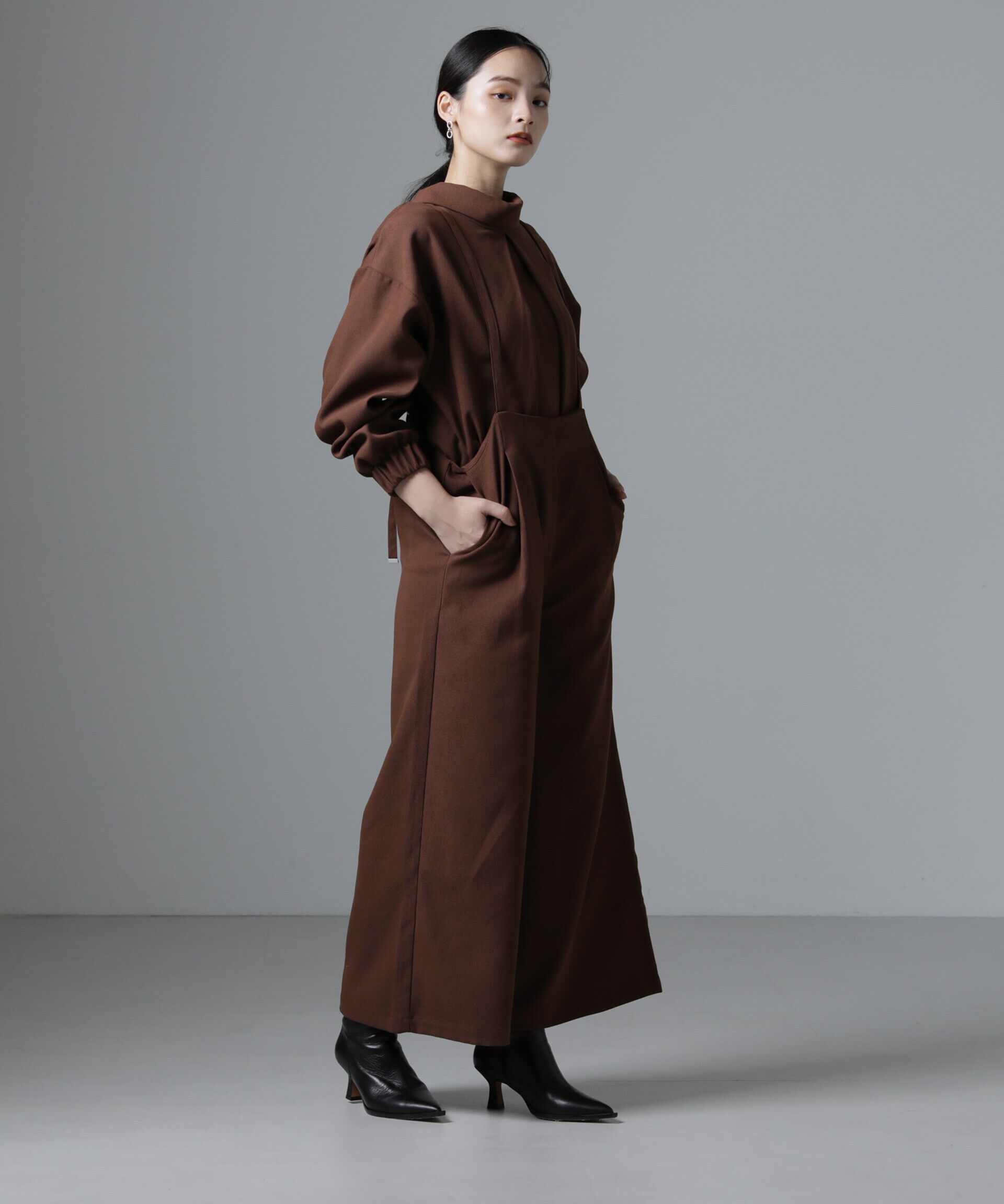 nano･universe「サロペットワイドパンツ（セットアップ可）」|ワンピース|