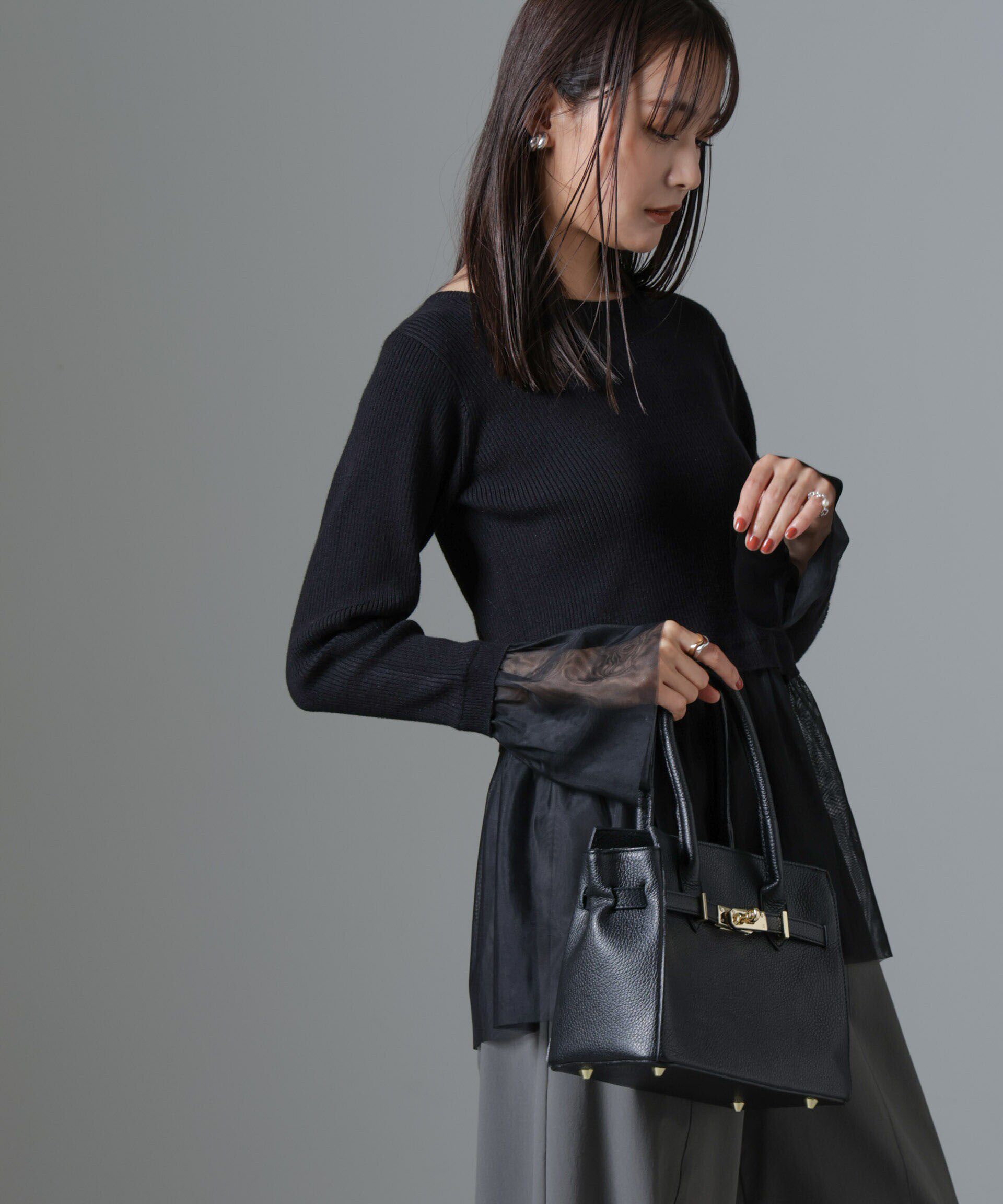 nano･universe「シアーチュールコンビリブニット」|ニット・セーター|