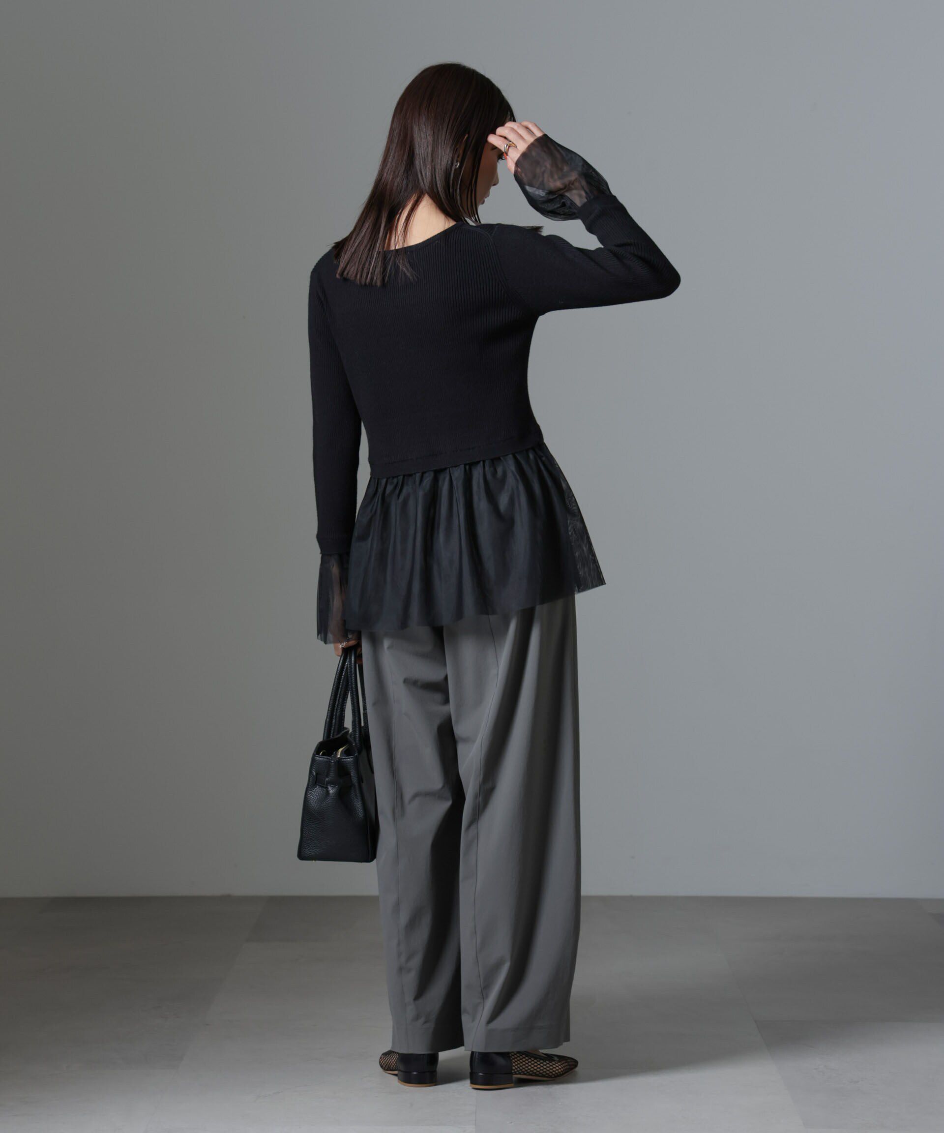 nano･universe「シアーチュールコンビリブニット」|ニット・セーター|