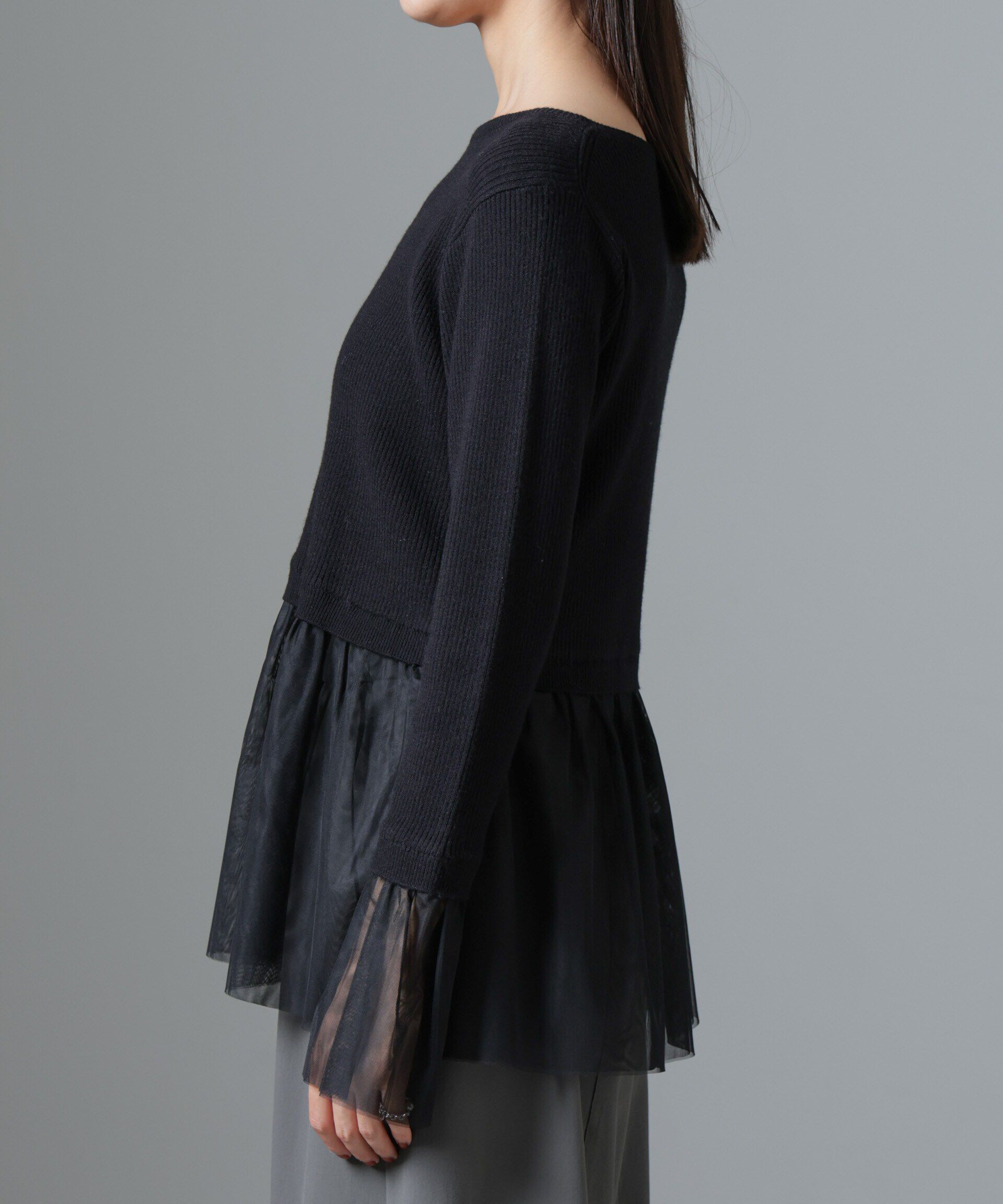 nano･universe「シアーチュールコンビリブニット」|ニット・セーター|