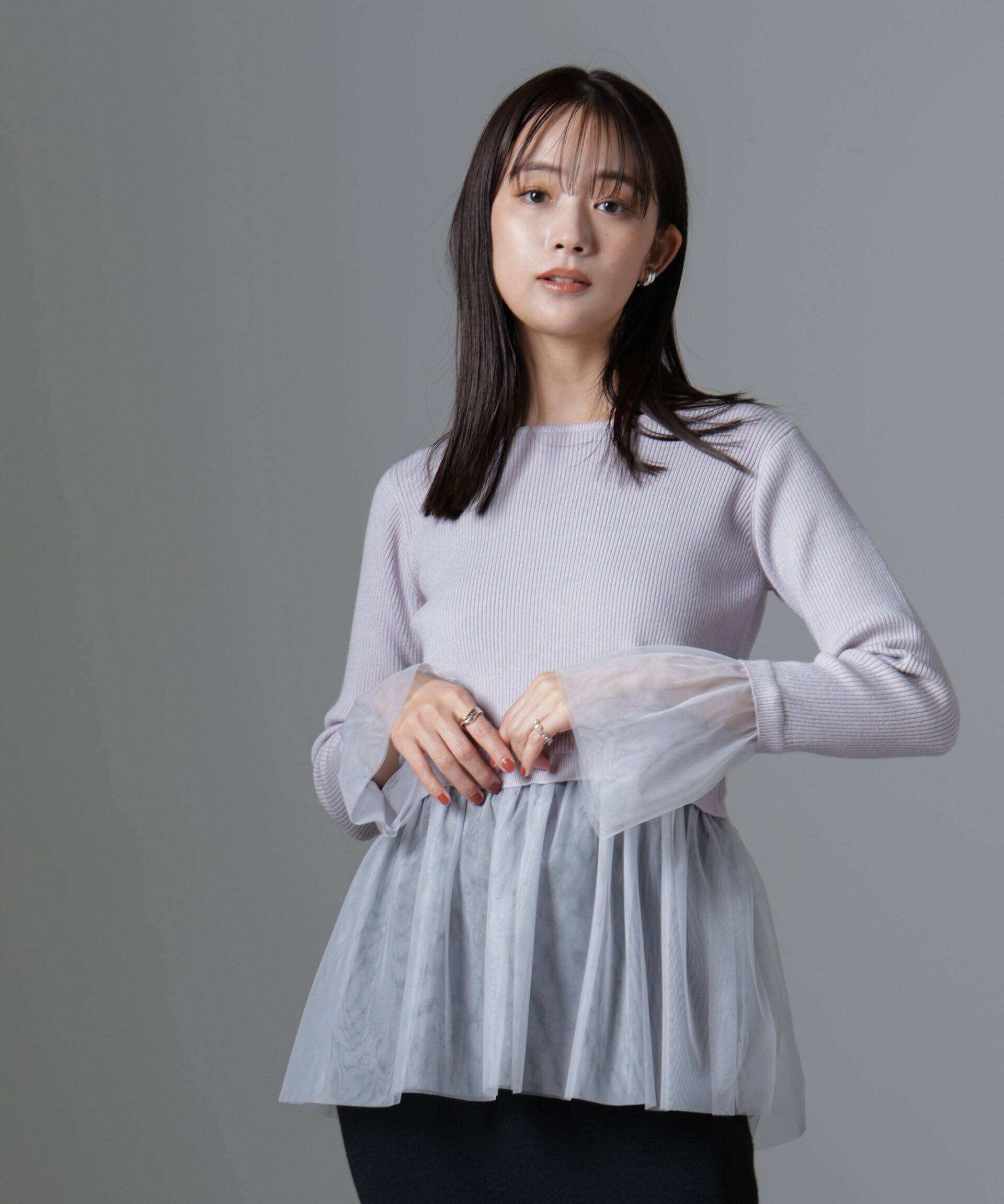 nano･universe「シアーチュールコンビリブニット」|ニット・セーター|