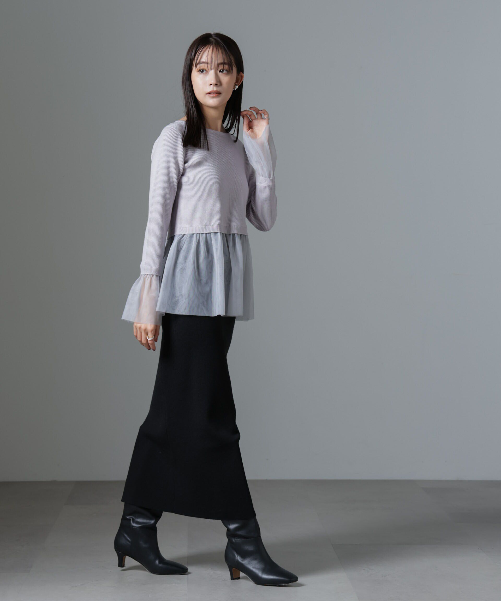 nano･universe「シアーチュールコンビリブニット」|ニット・セーター|