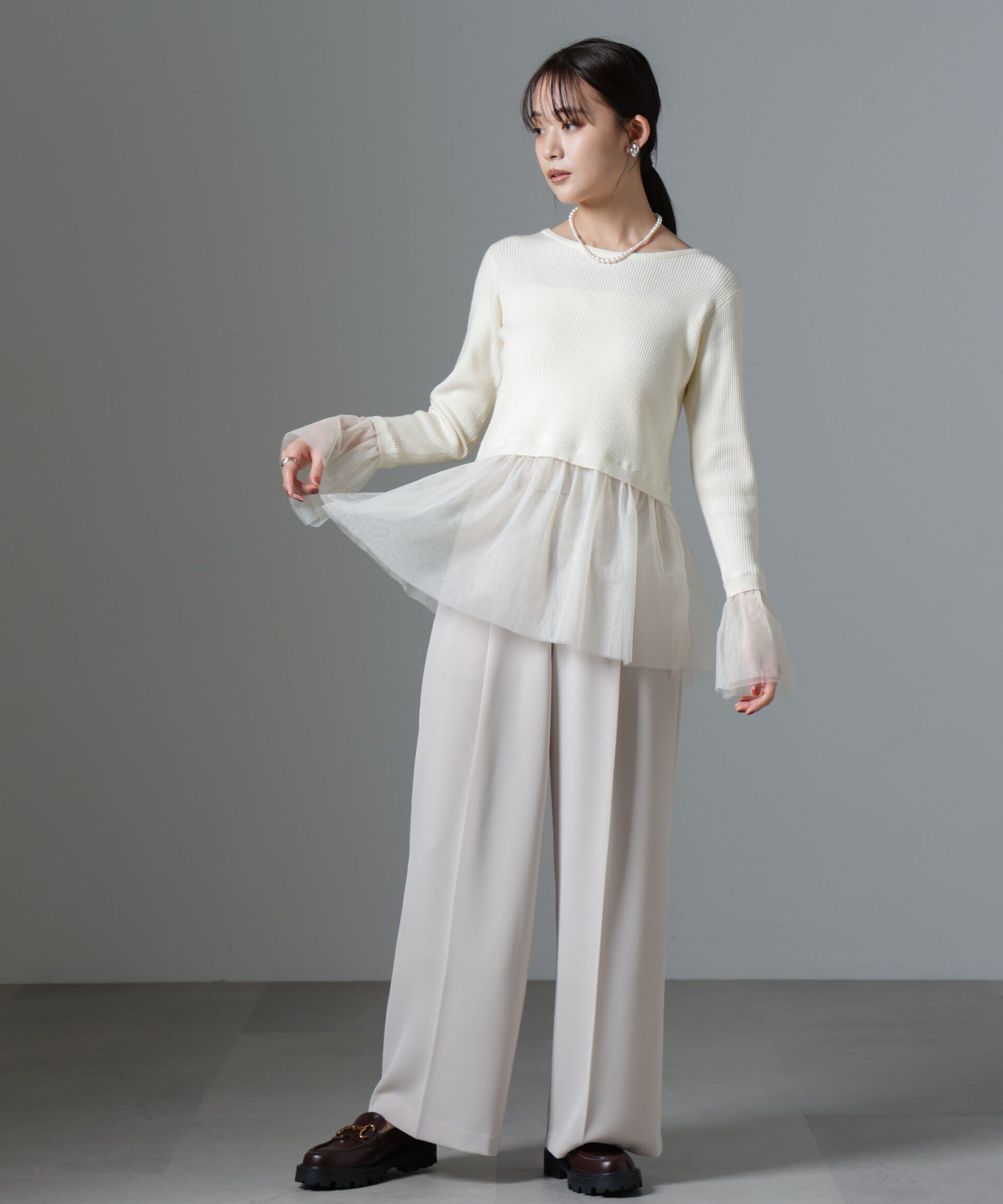 nano･universe「シアーチュールコンビリブニット」|ニット・セーター|