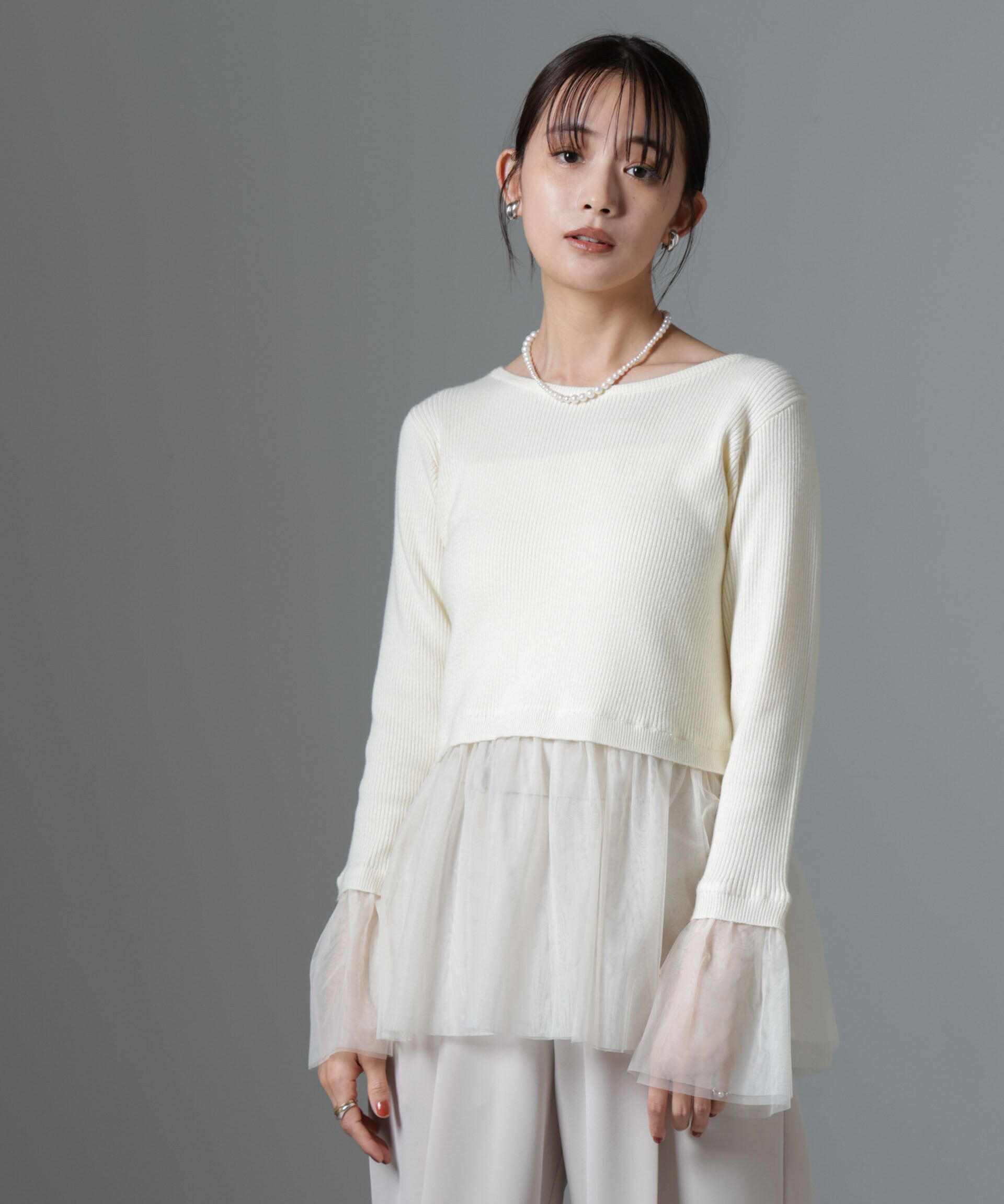 nano･universe「シアーチュールコンビリブニット」|ニット・セーター|