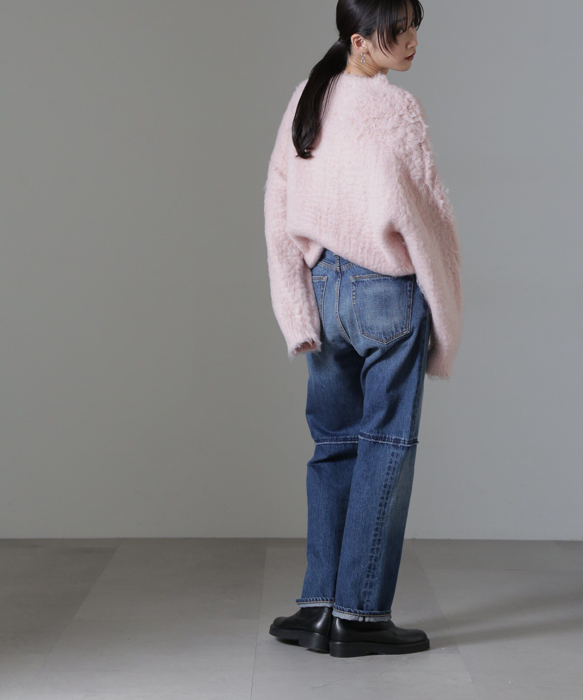 nano･universe「カール起毛クルーネックニット」|ニット・セーター|