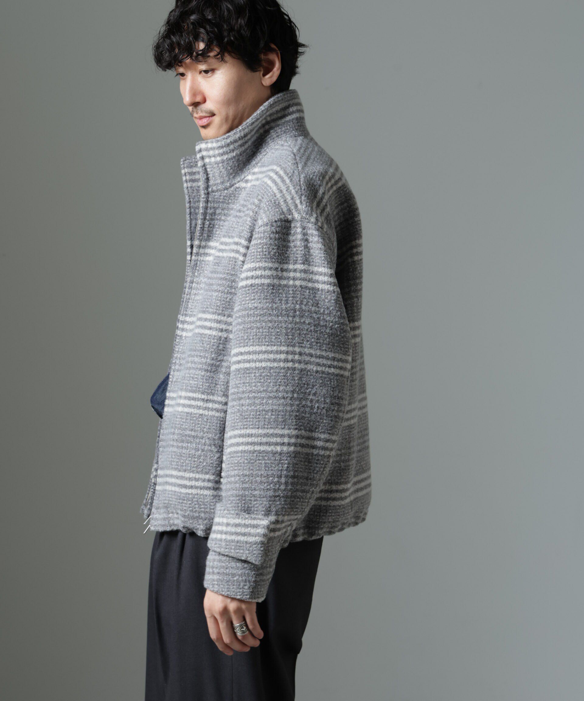 nano･universe「スライバーライクシャギースタンドブルゾン」|ブルゾン・スタジャン|