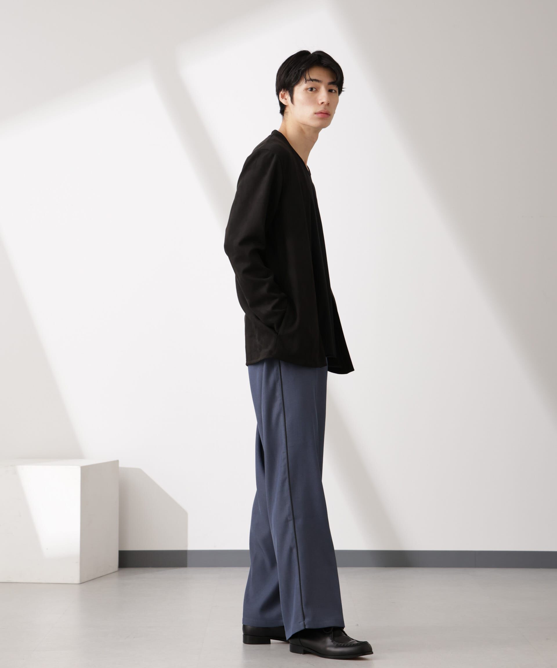 nano･universe「フェイクスエードトッパーカーディガン」|Tシャツ・カットソー|