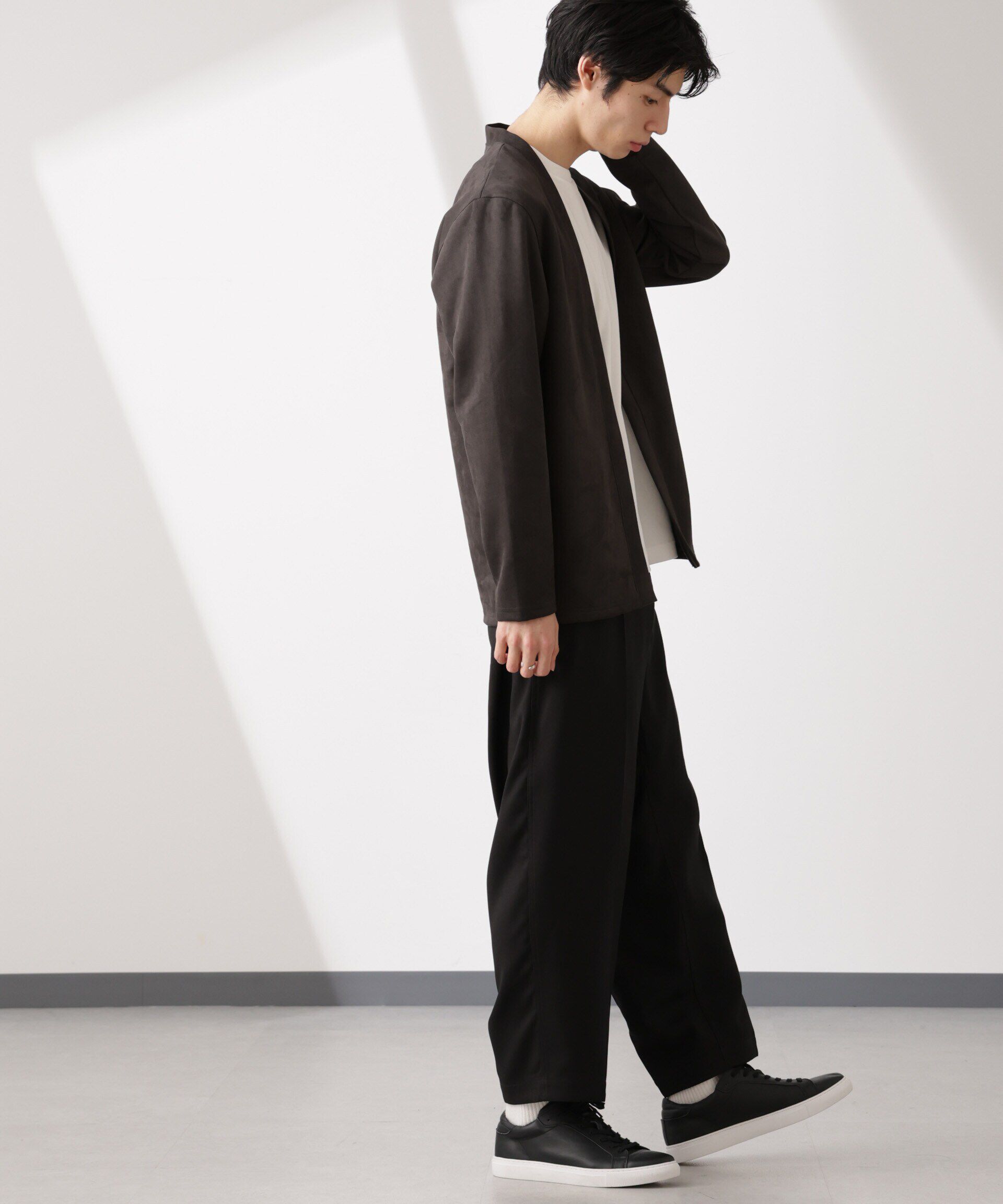 nano･universe「フェイクスエードトッパーカーディガン」|Tシャツ・カットソー|