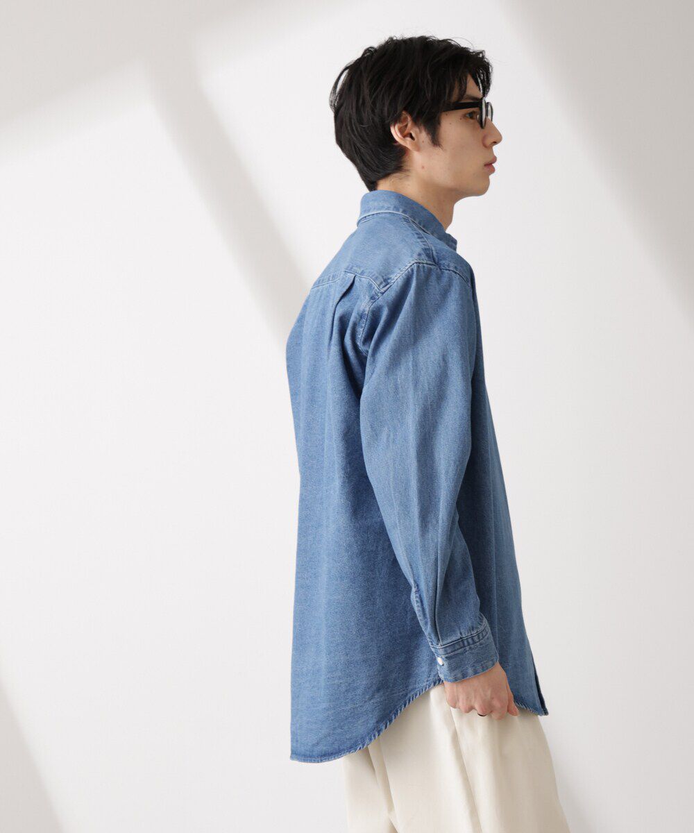 nano･universe「ライトオンスデニムシャツ 長袖」|シャツ・ブラウス|