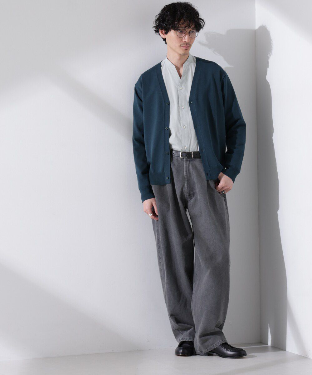 nano･universe「プレーティングスタンダードカーディガン」|ニット・セーター|