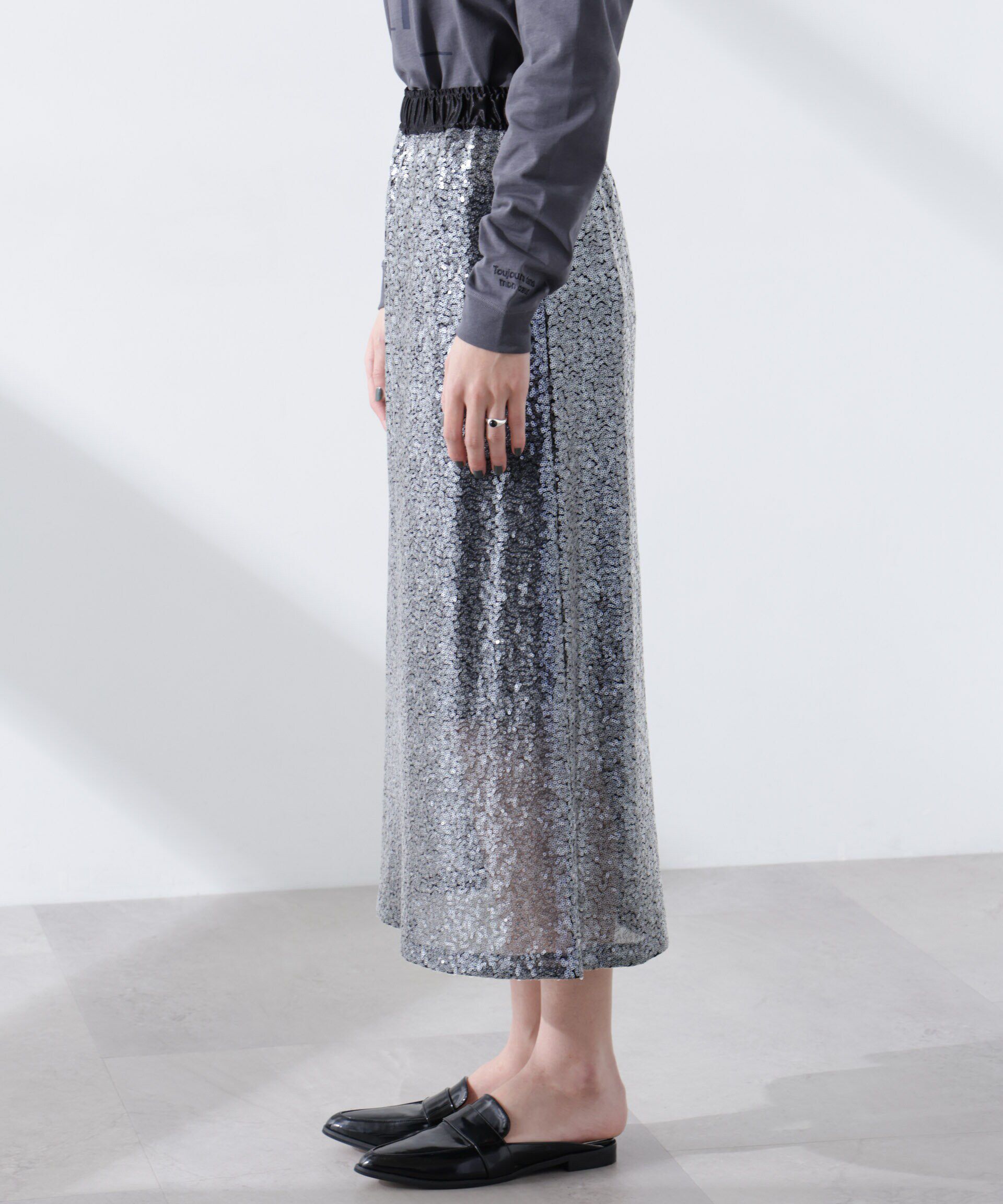 nano･universe「スパンコールスカート」|スカート|