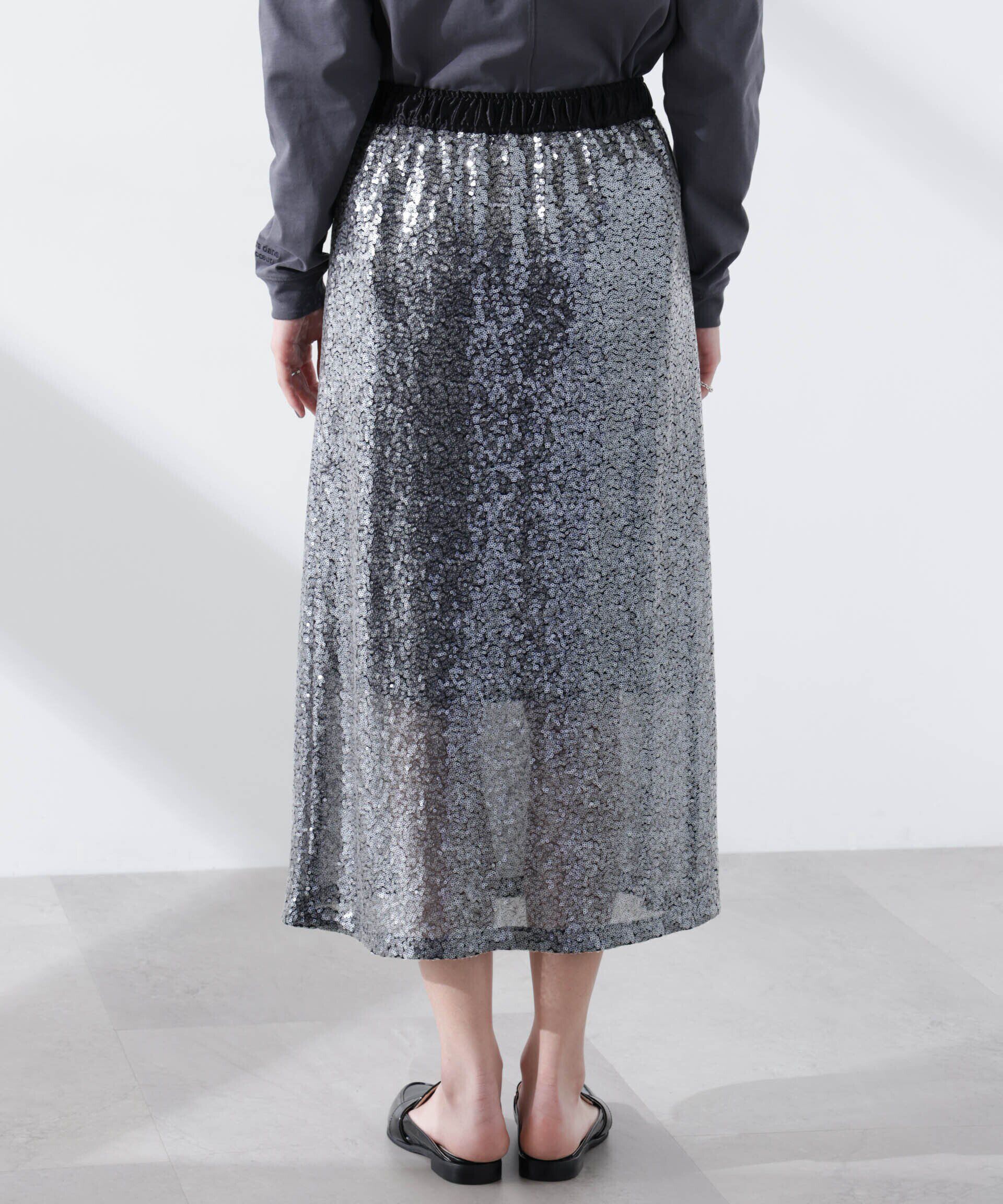 nano･universe「スパンコールスカート」|スカート|