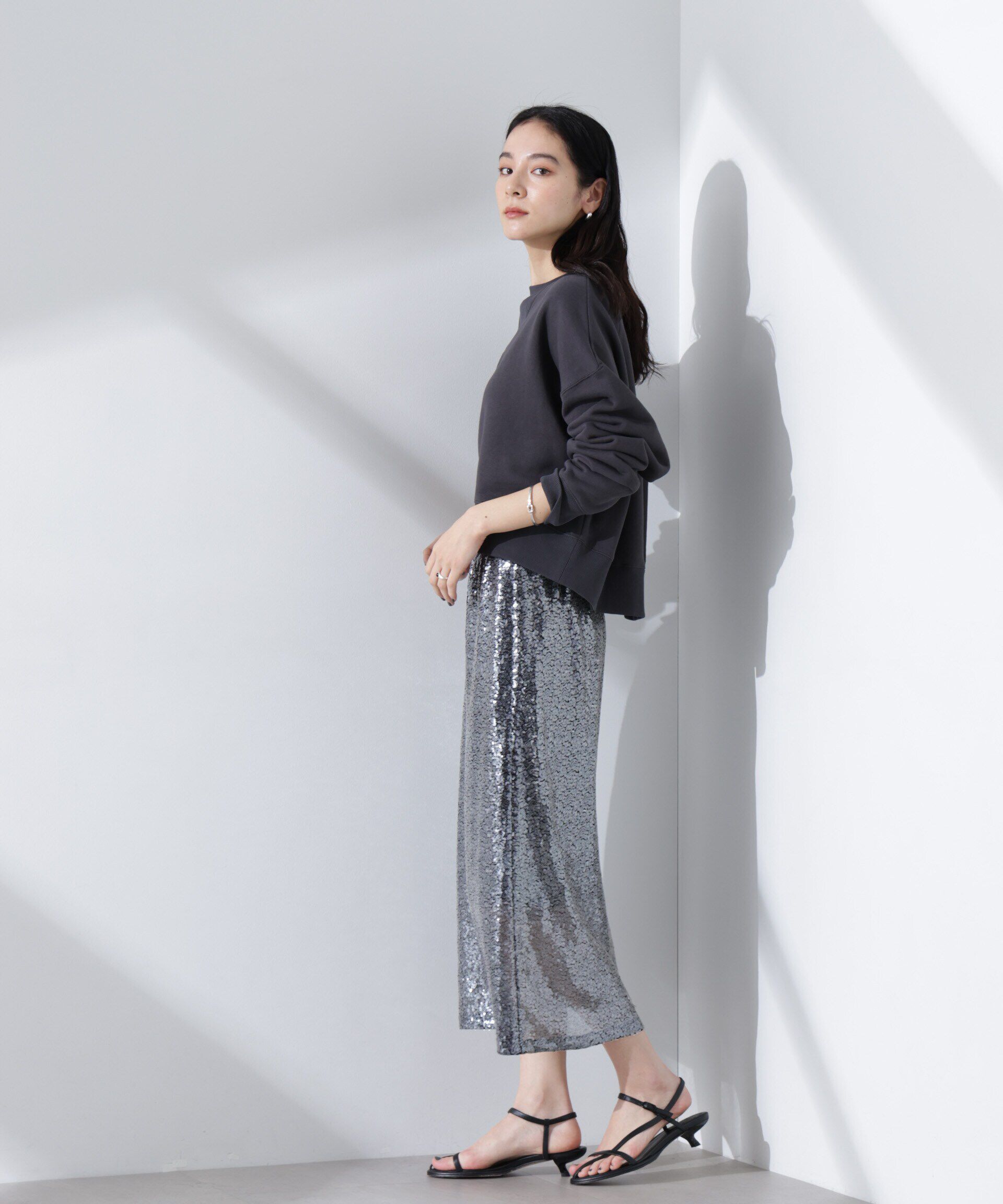 nano･universe「スパンコールスカート」|スカート|