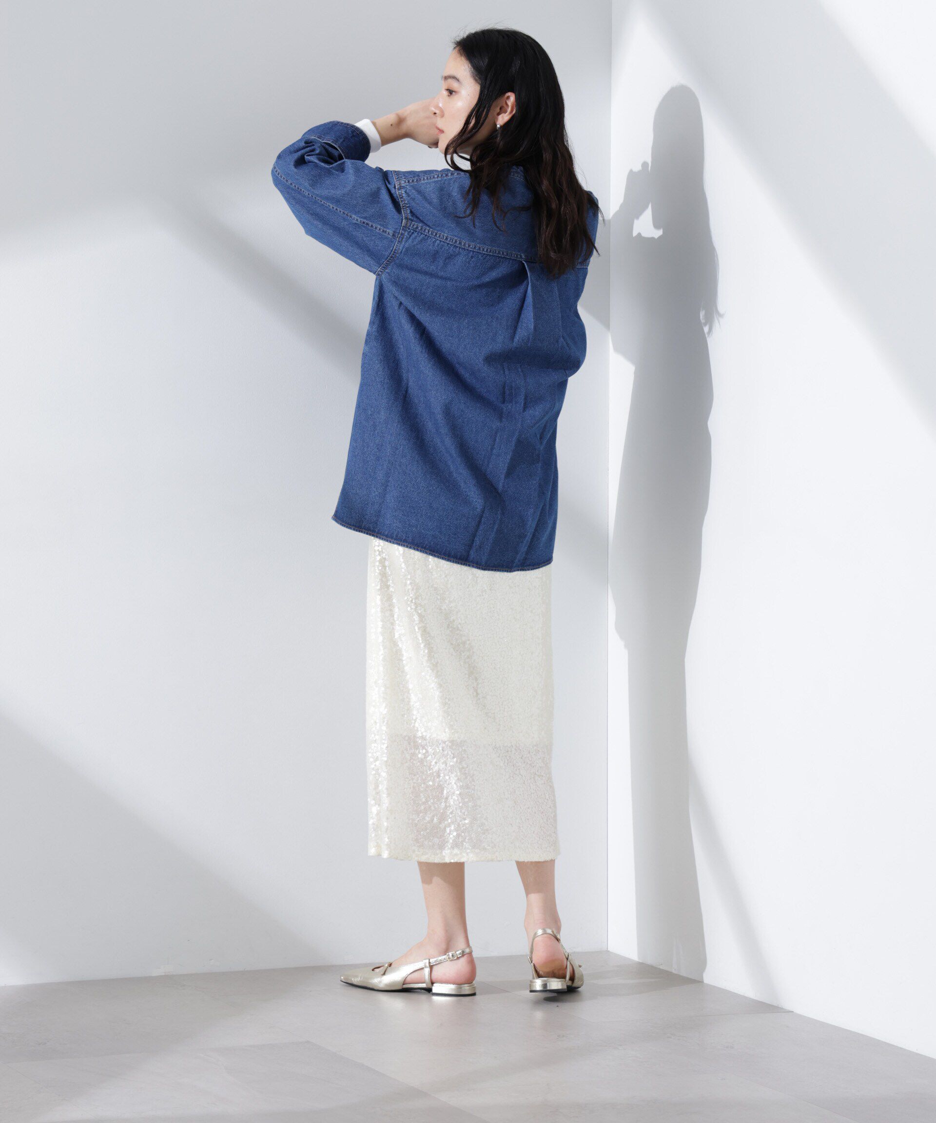 nano･universe「スパンコールスカート」|スカート|