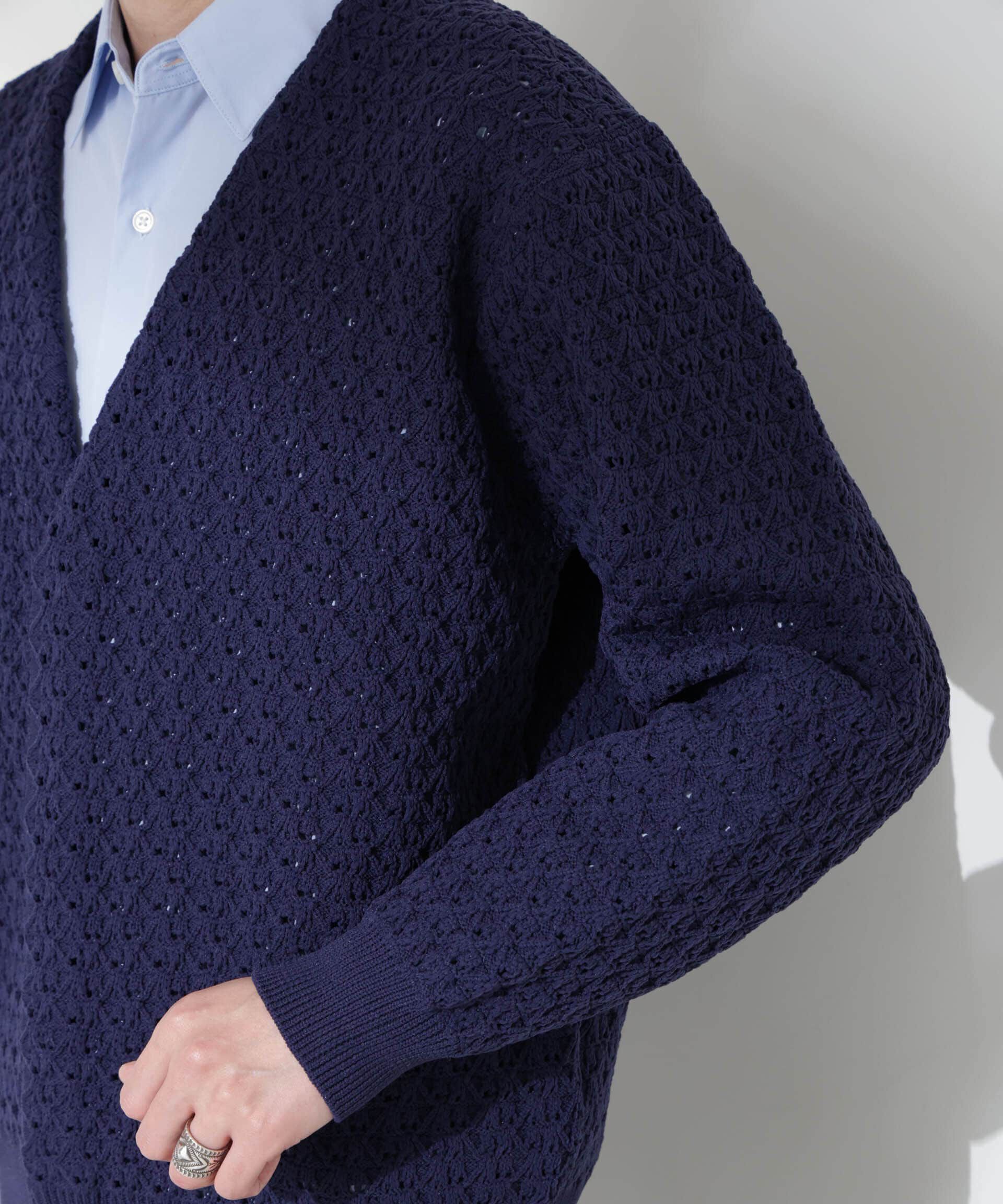 nano･universe「スポンディッシュ フライフロントカーディガン」|ニット・セーター|