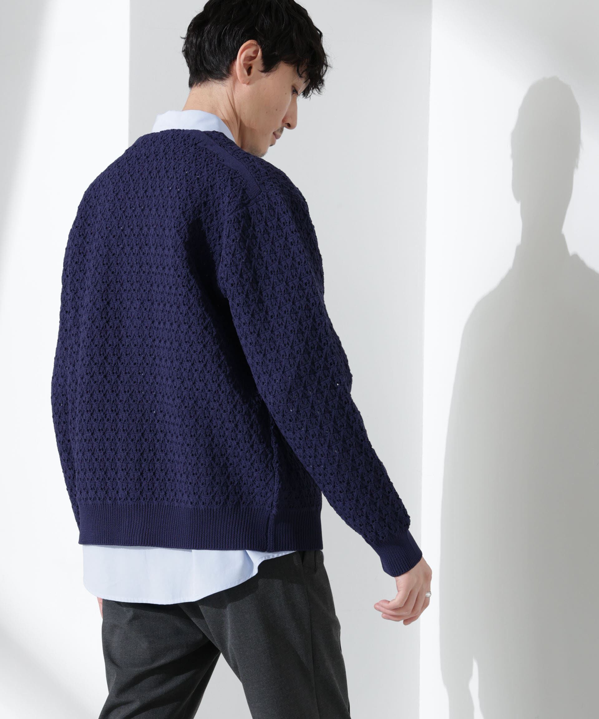 nano･universe「スポンディッシュ フライフロントカーディガン」|ニット・セーター|