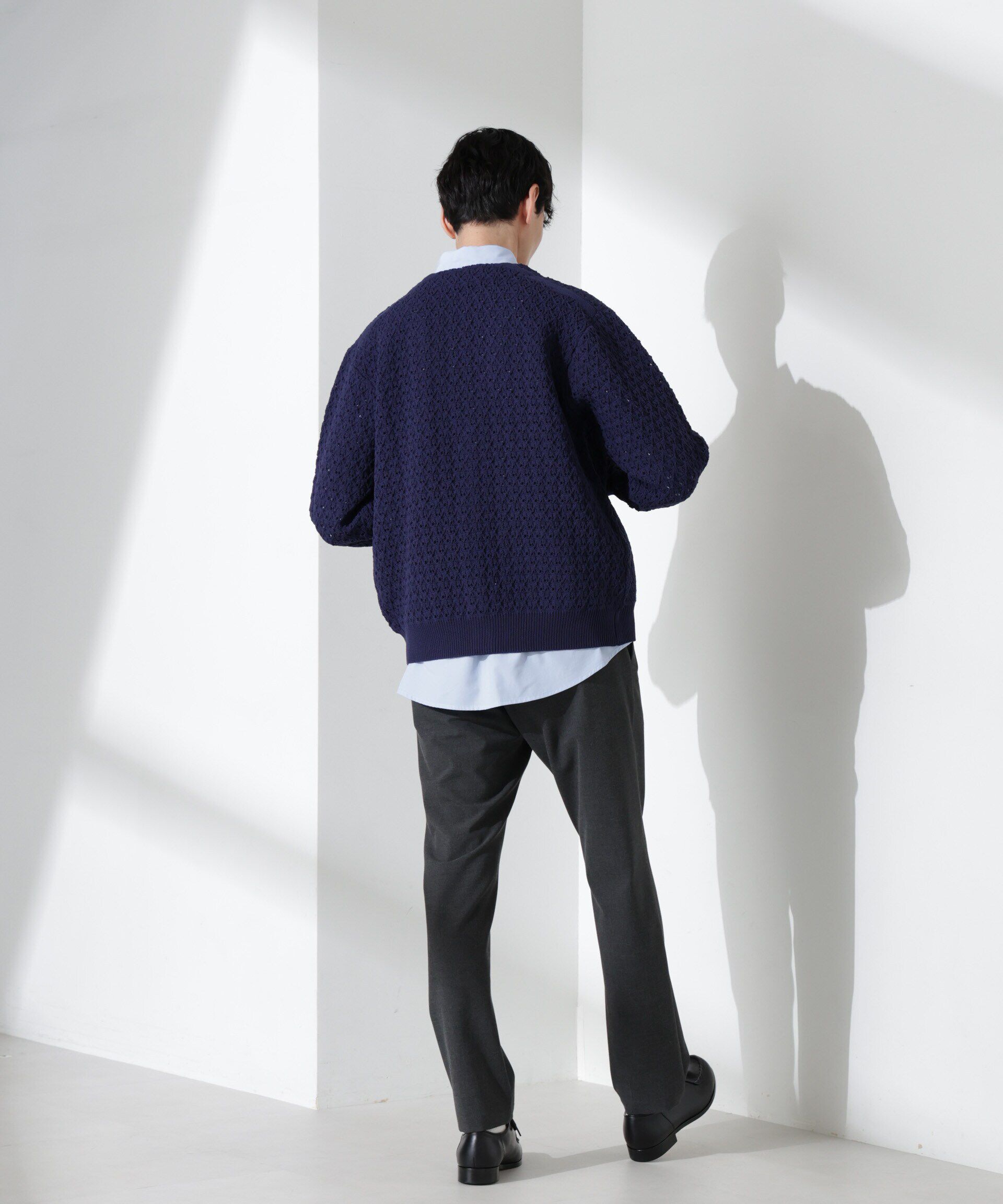 nano･universe「スポンディッシュ フライフロントカーディガン」|ニット・セーター|