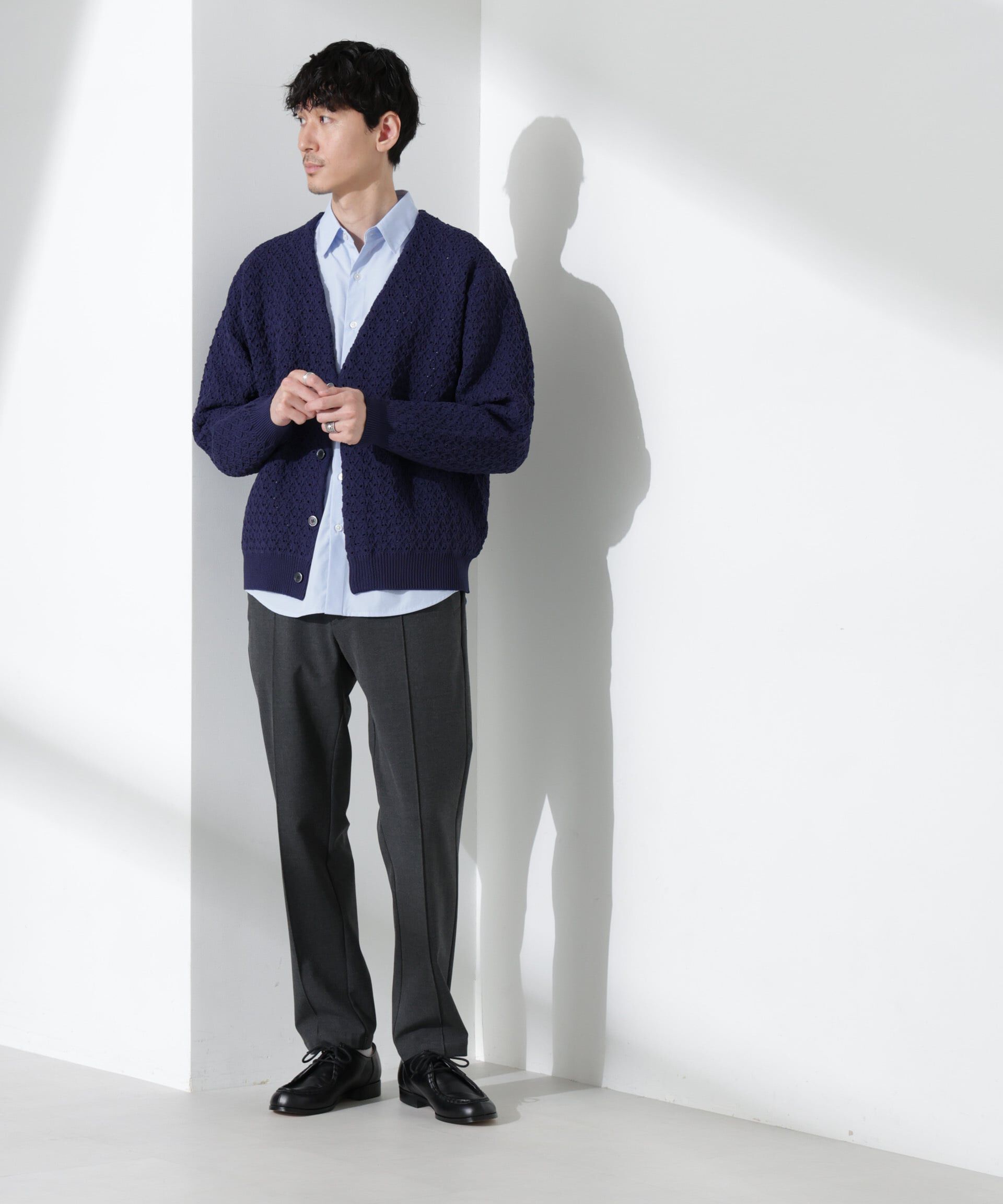 nano･universe「スポンディッシュ フライフロントカーディガン」|ニット・セーター|