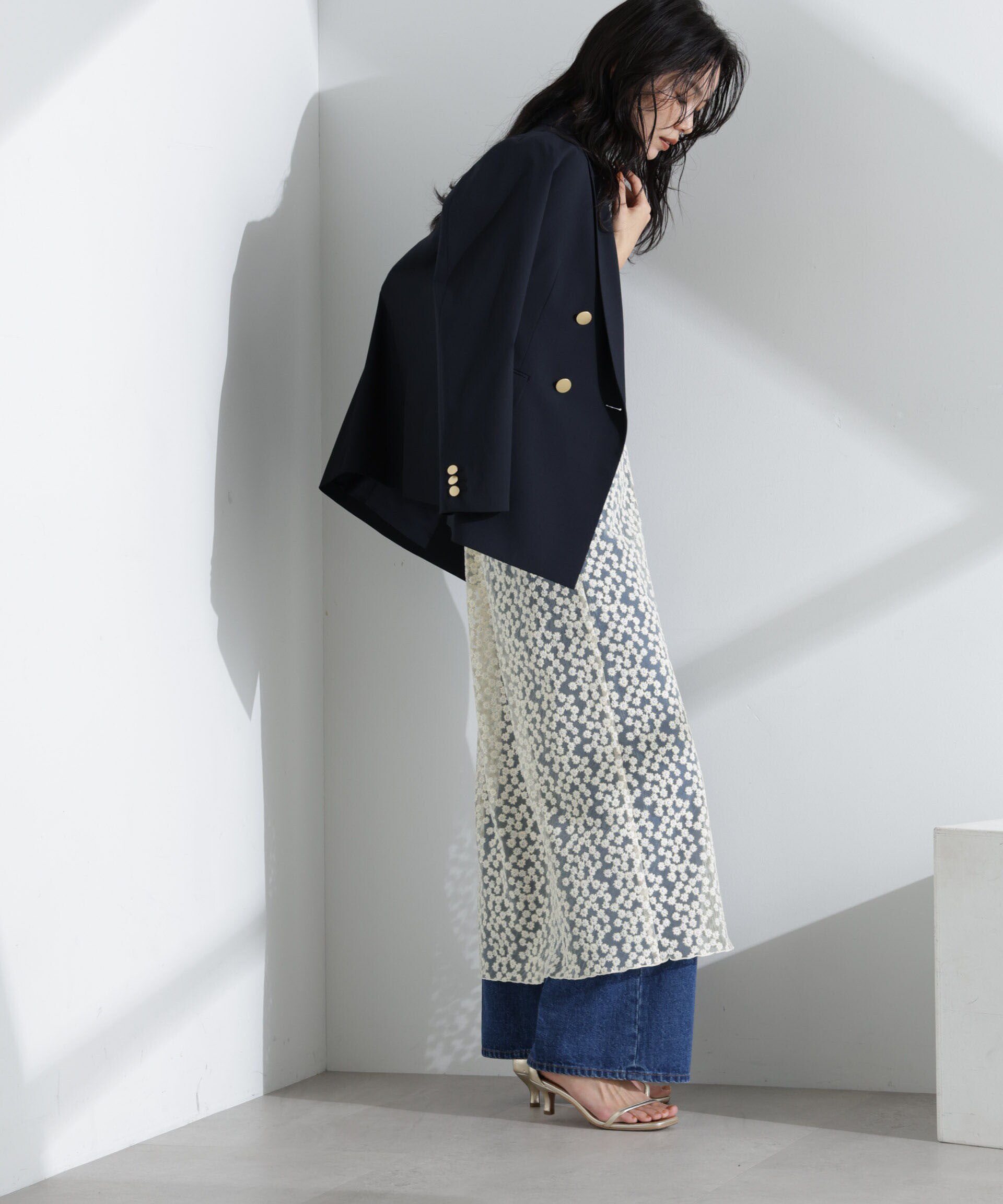 nano･universe「レースラップスカート」|スカート|